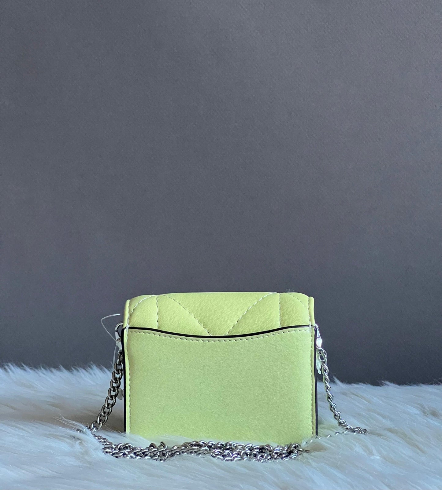 Coach Mini Wallet On A Chain With Puffy Diamond Quilting