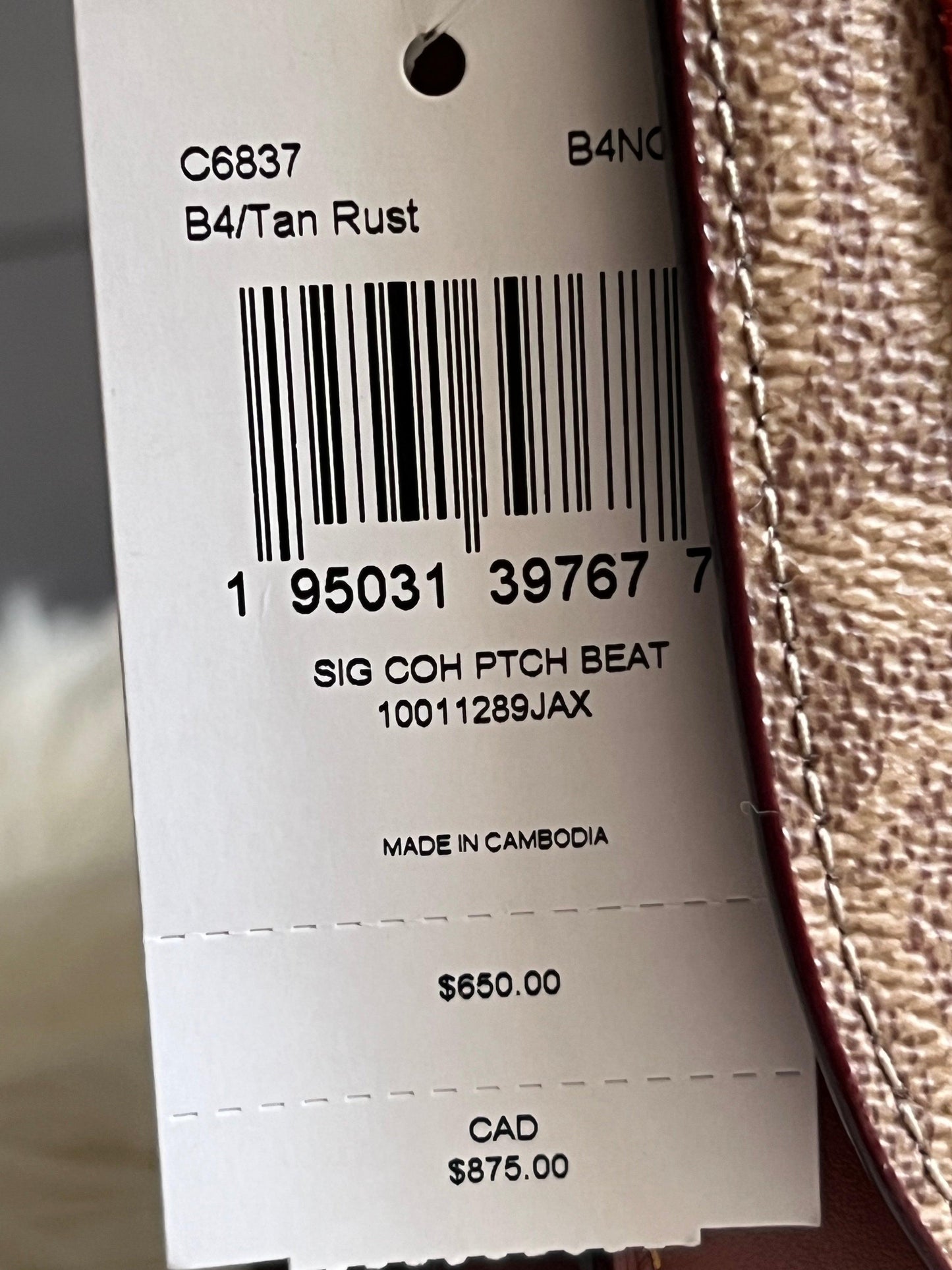 Coach Beat Shoulder Bag in Signature Canvas with Patches