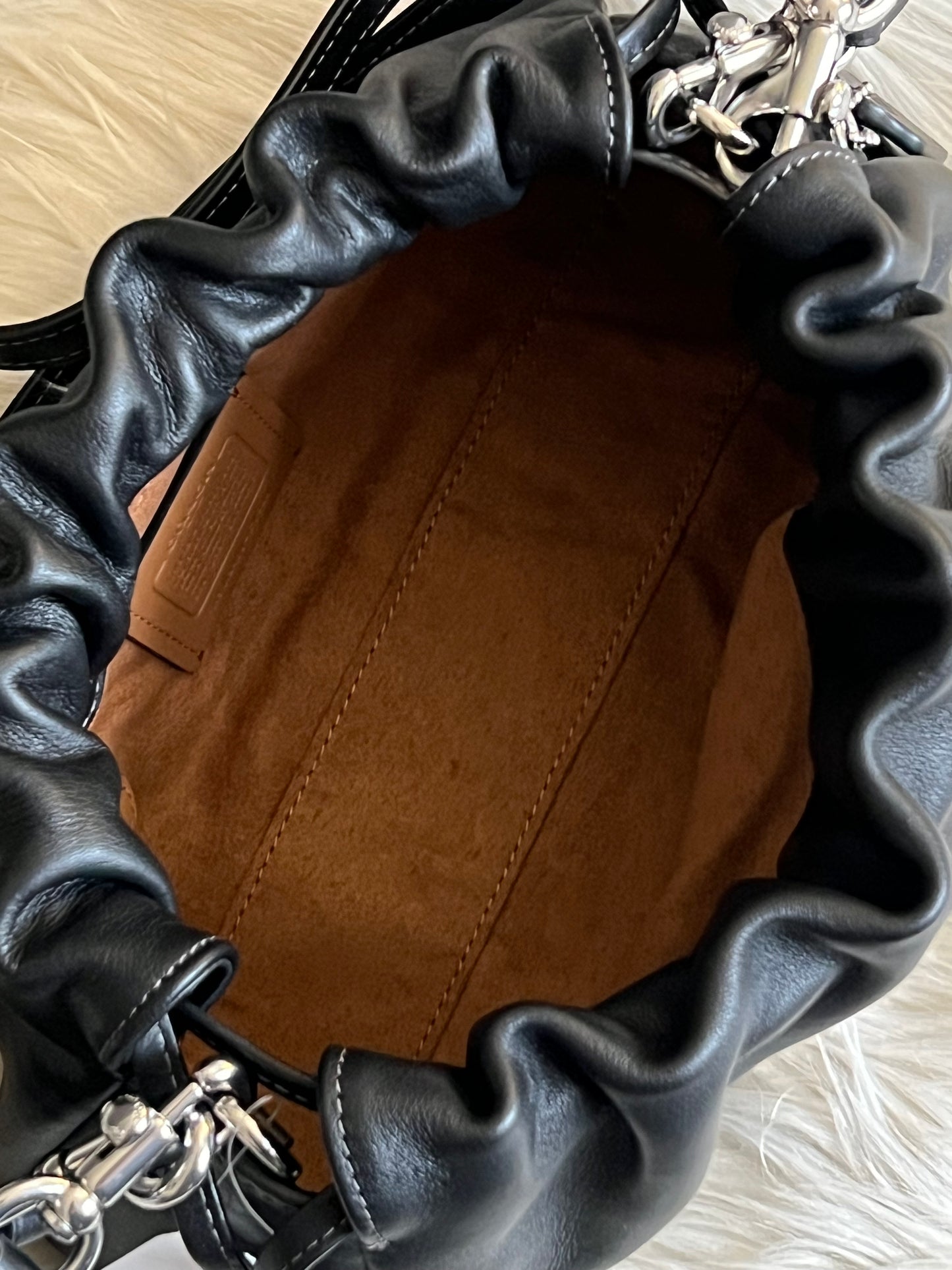 Coach Faye Shoulder Bag with Ruching