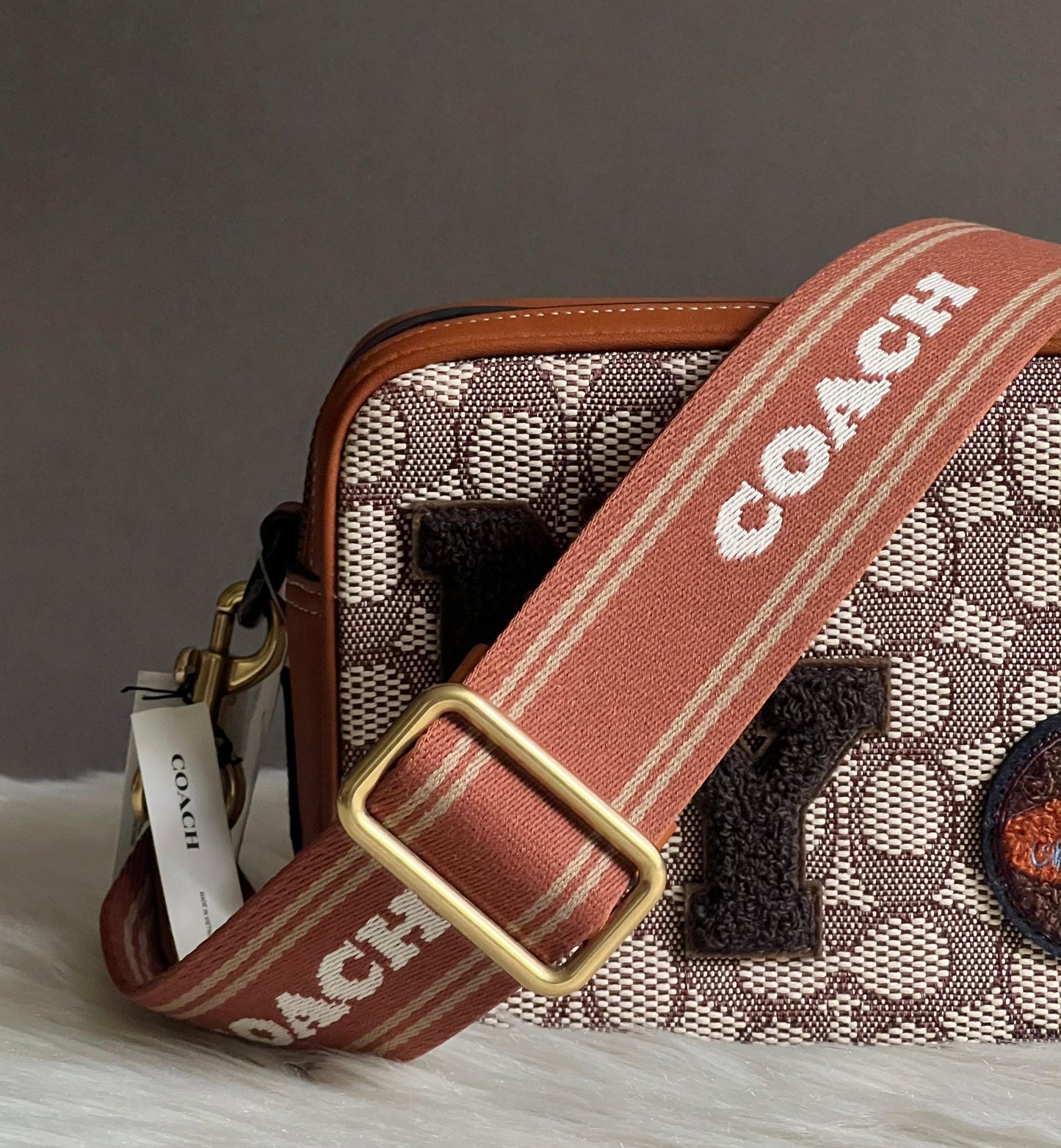Coach Colorblock Webbing Strap