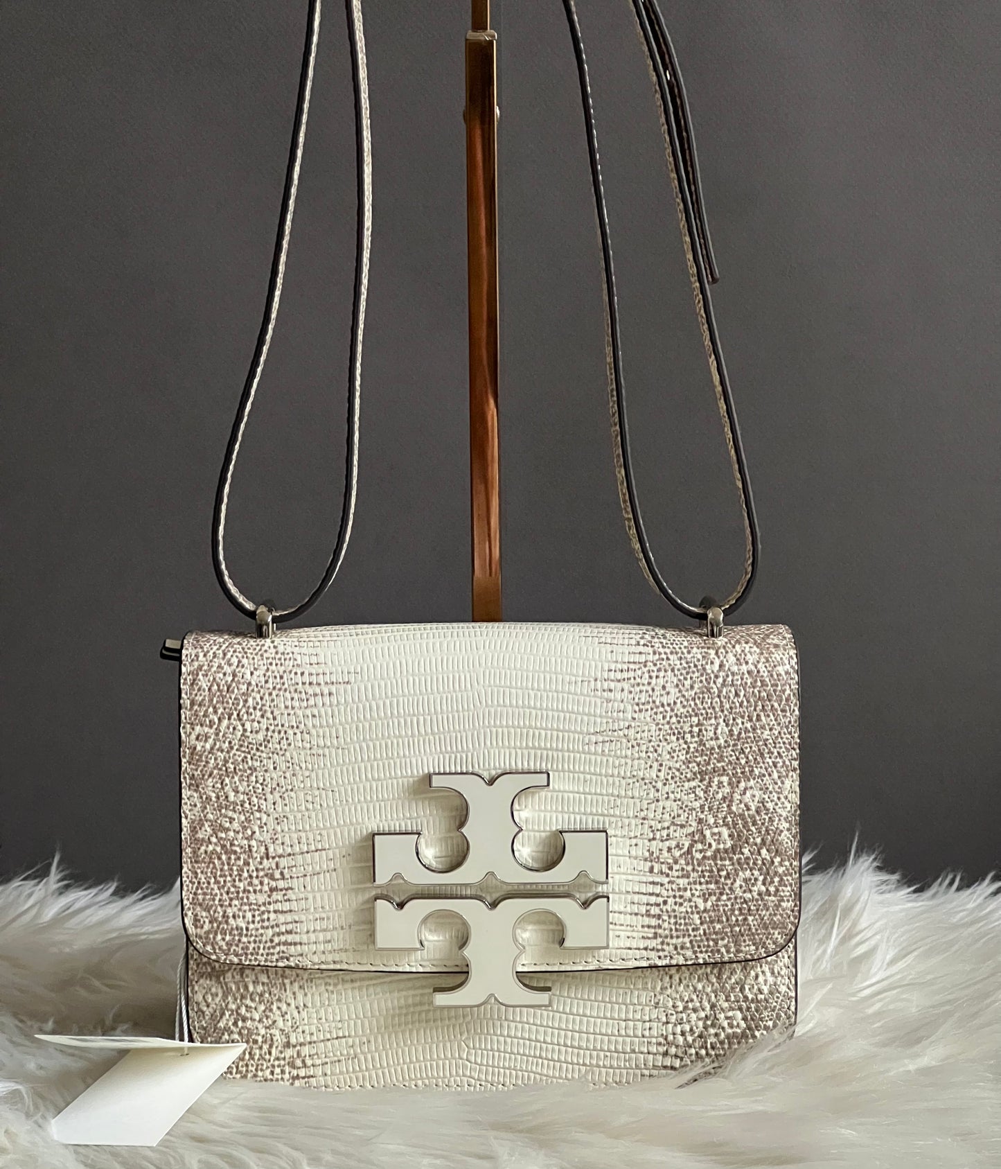 Tory Burch Small Eleanor Lizard-Embossed Bag