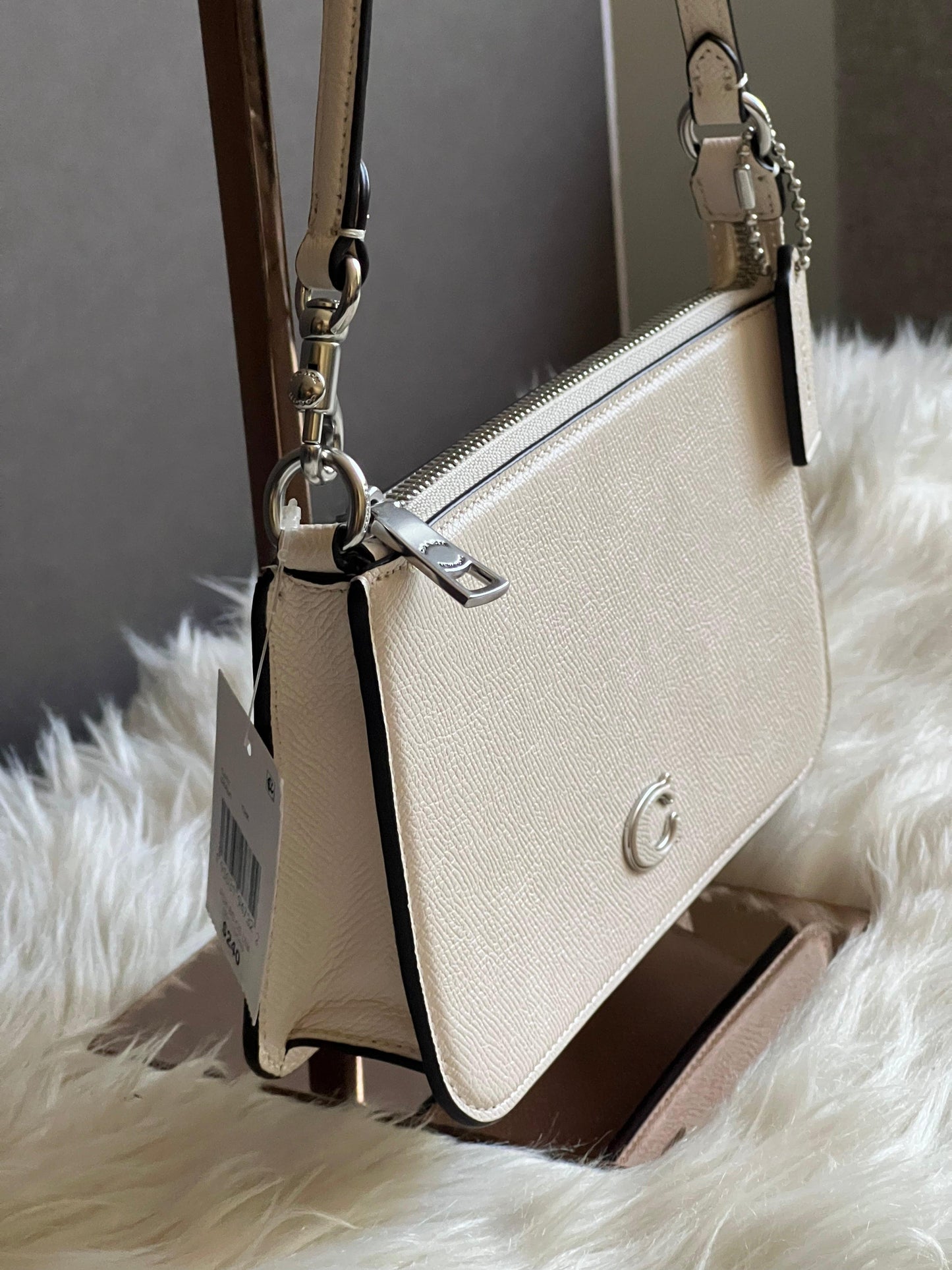 Coach Pouch Bag with Signature Canvas Detail