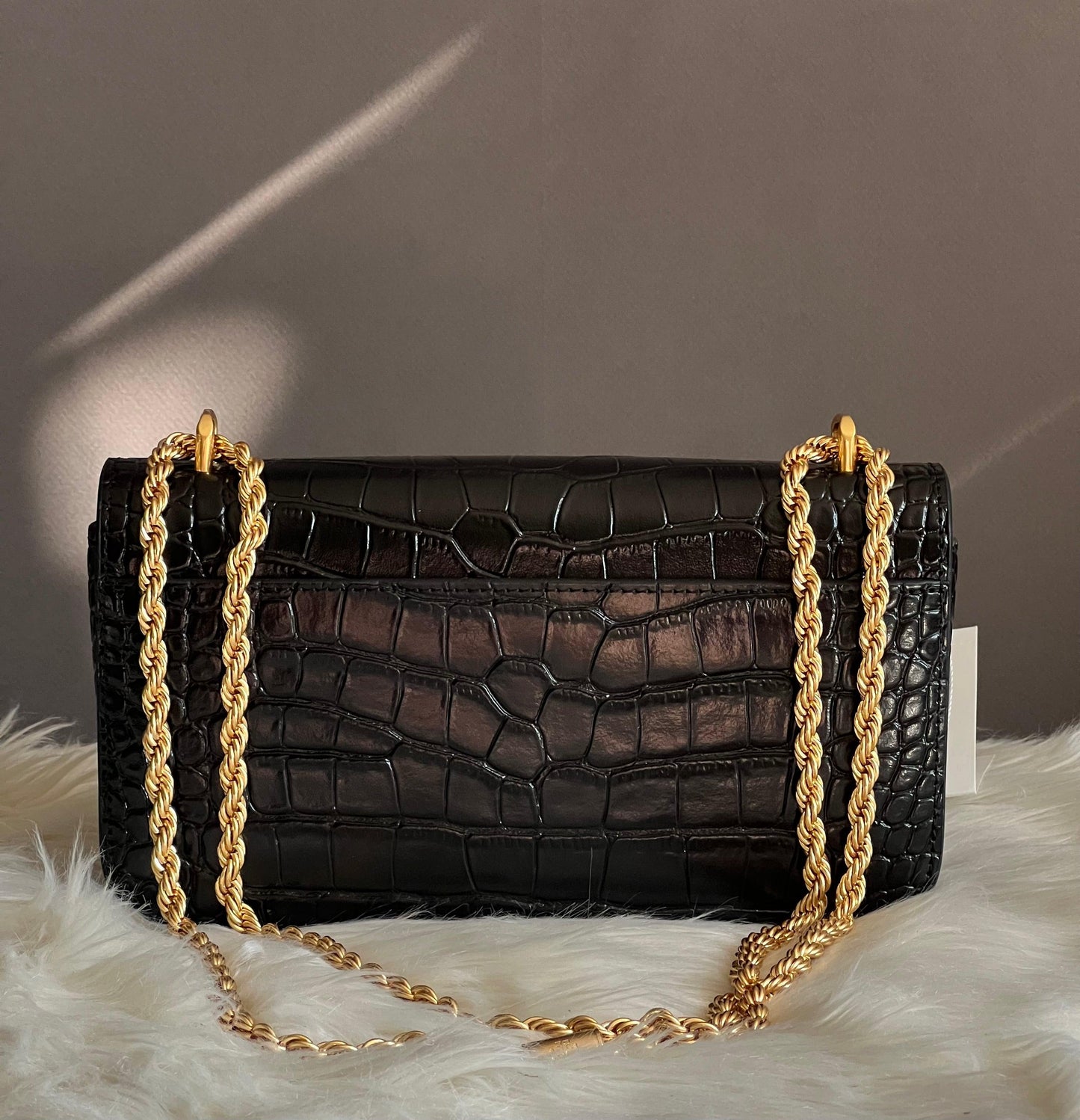 Tory Burch Eleanor Croc-Embossed Bag