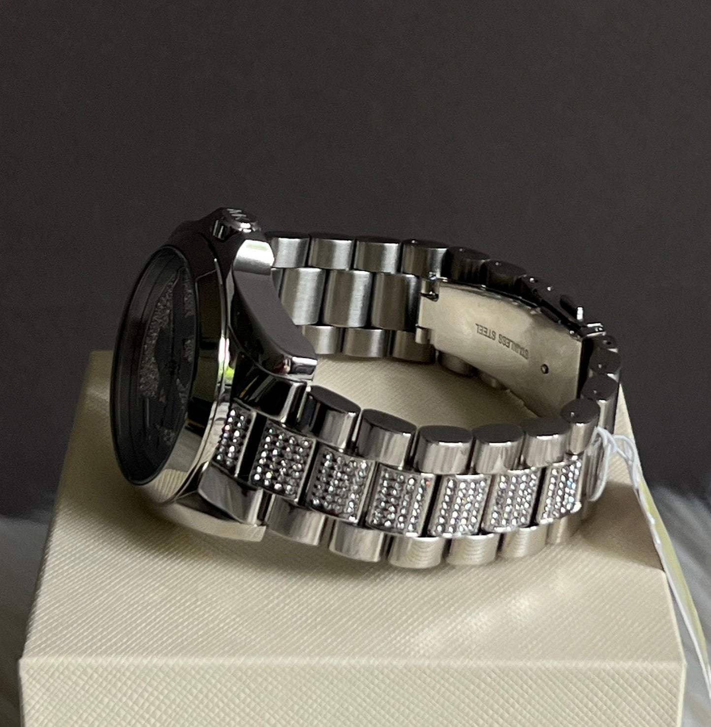 Michael Kors Women’s Bradshaw Silver-Tone Glitz