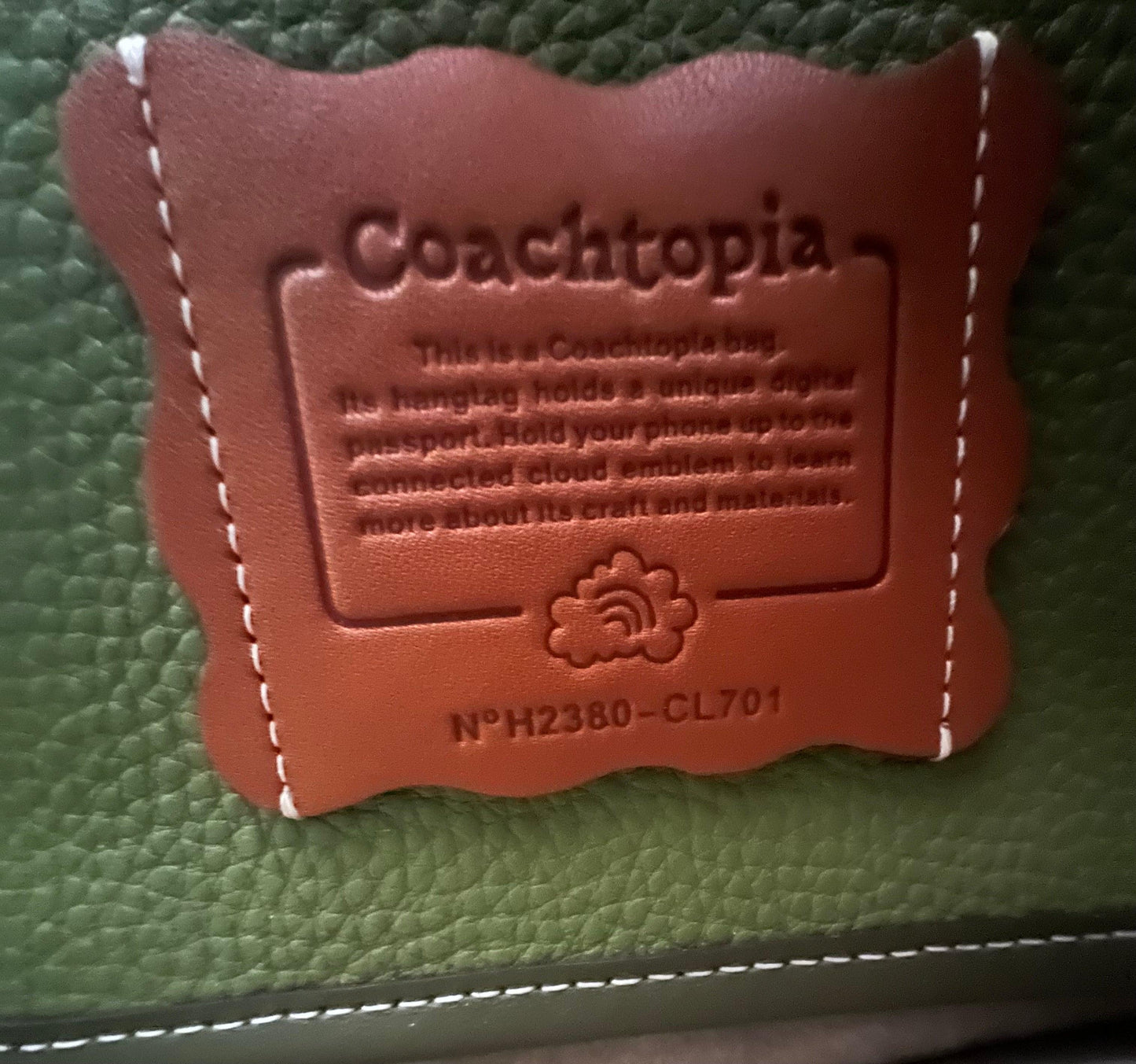 Coach Ergo Bag with Colorful Binding in Upcrafted Leather