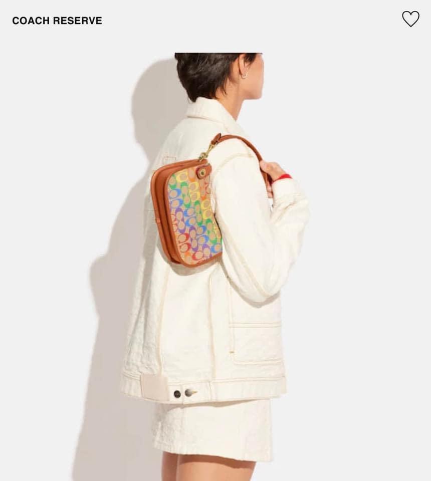 Coach Swinger in Rainbow Signature Canvas