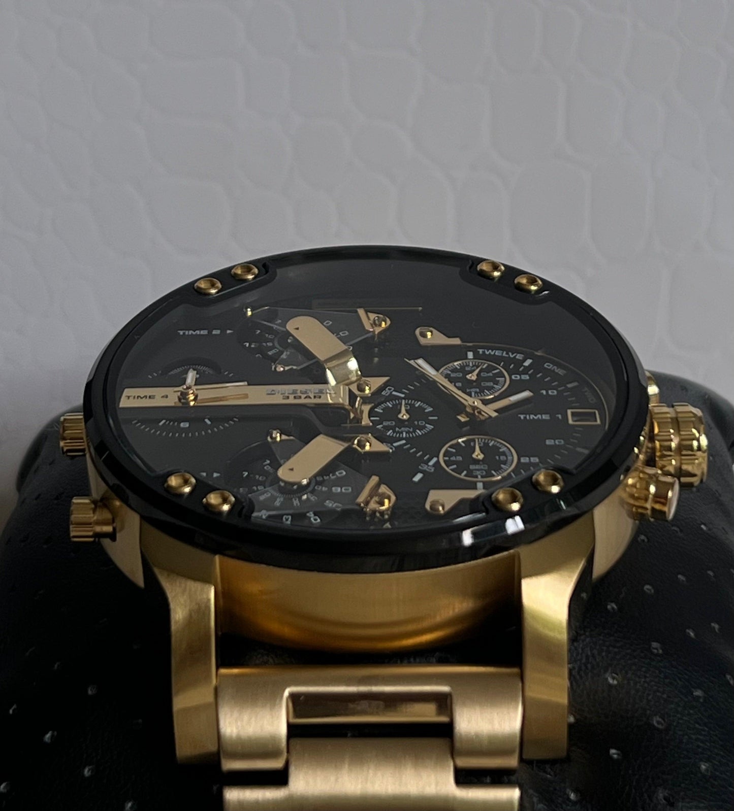 Diesel Men’s Mr. Daddy 2.0 Gold-Tone Chronograph Watch