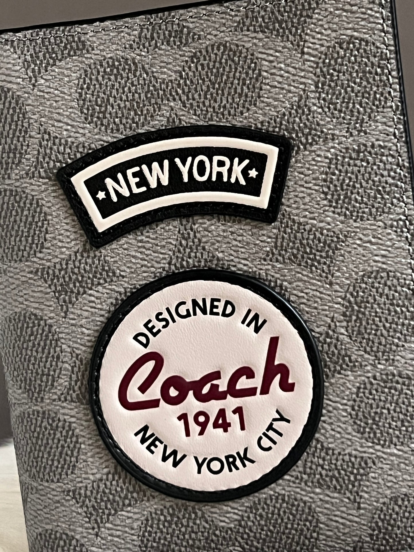 Coach Passport Case with Patches