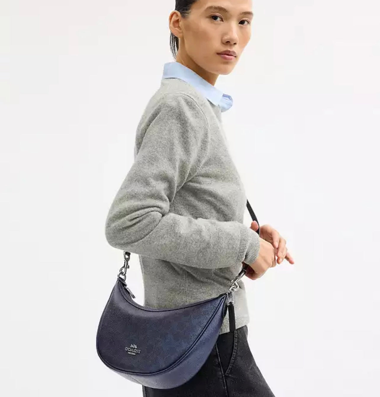 Coach Aria Shoulder Bag In Signature Canvas