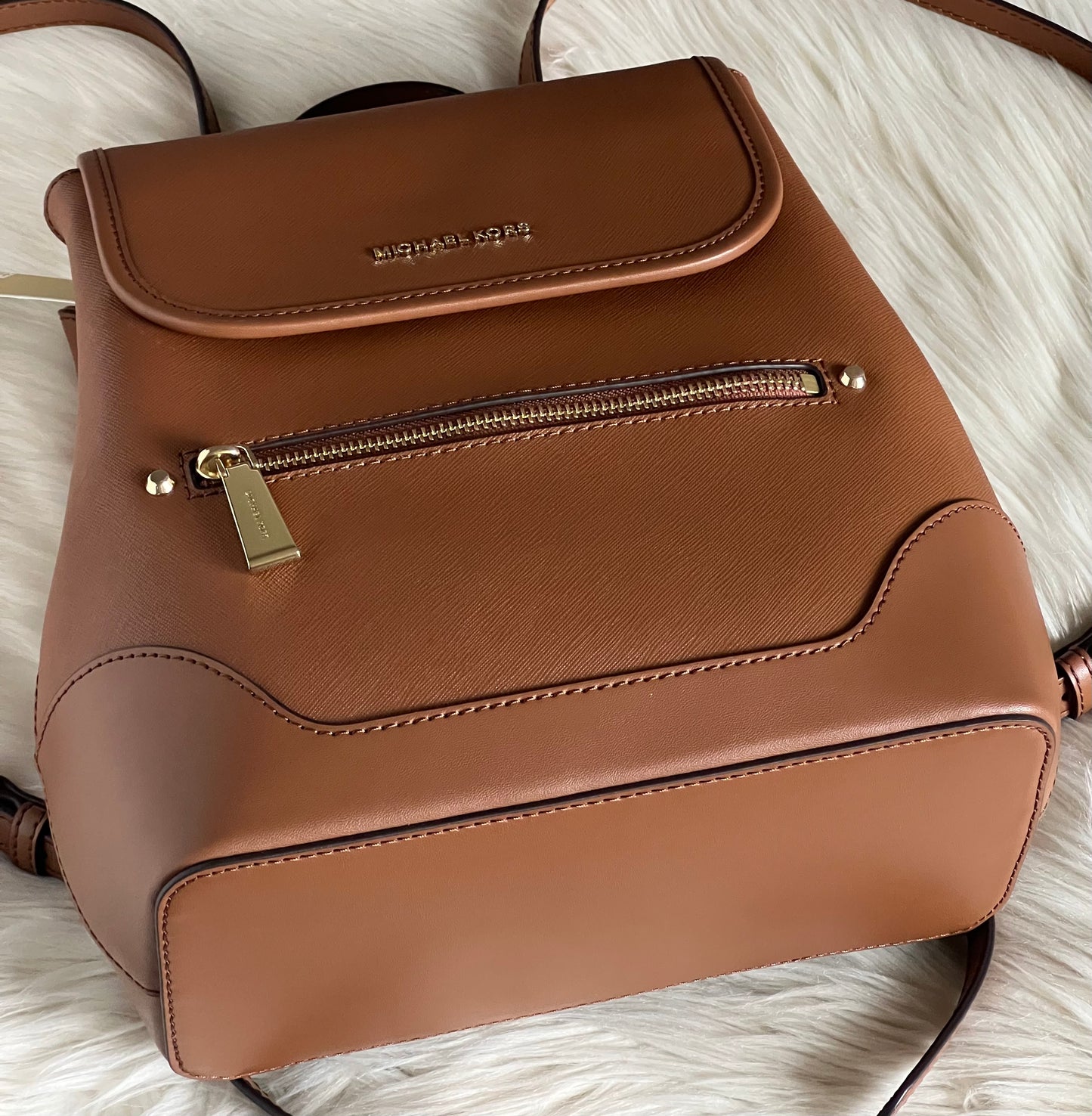 Michael Kors Harrison Medium Saffiano Leather Backpack