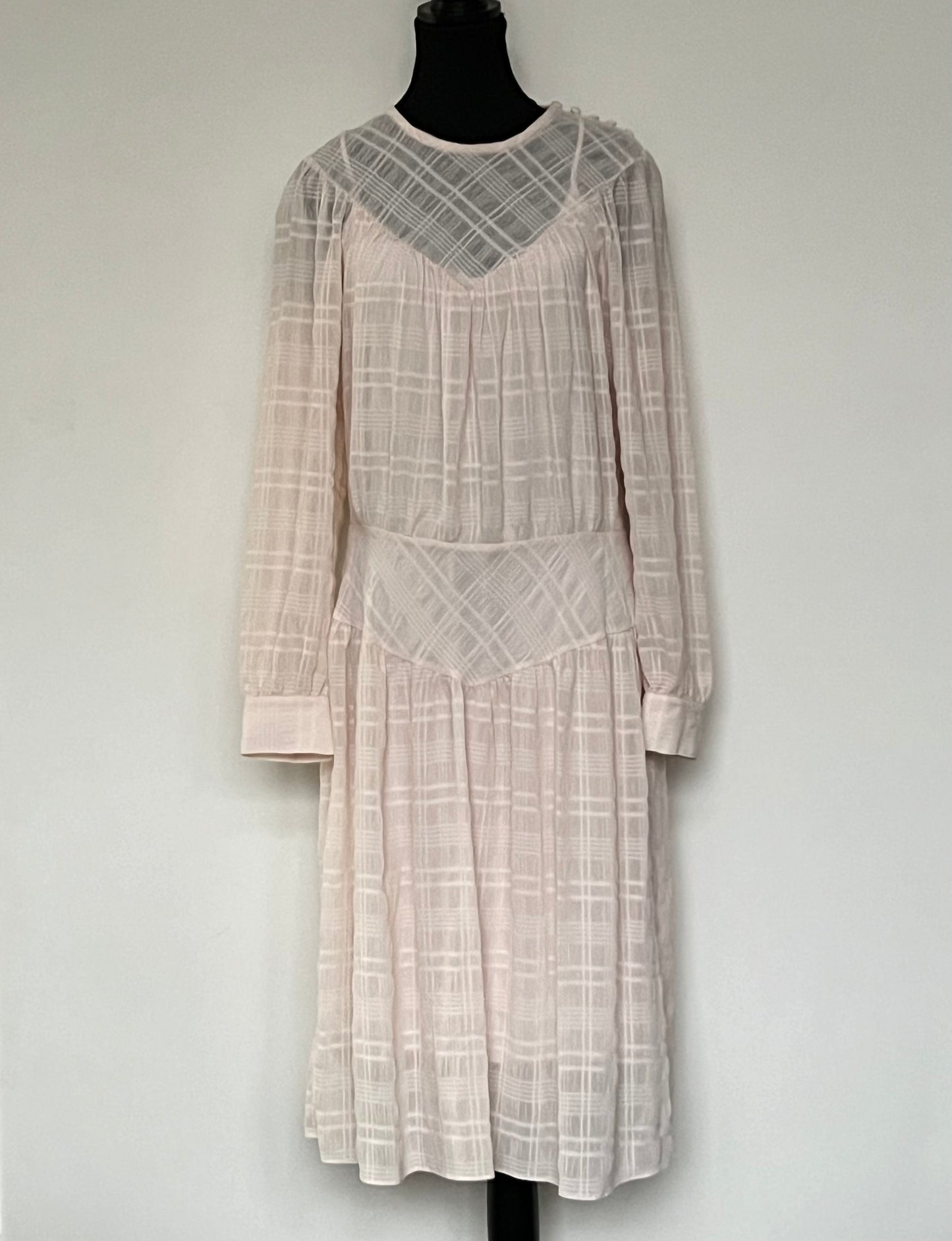Coach Plaid Yoke Dress