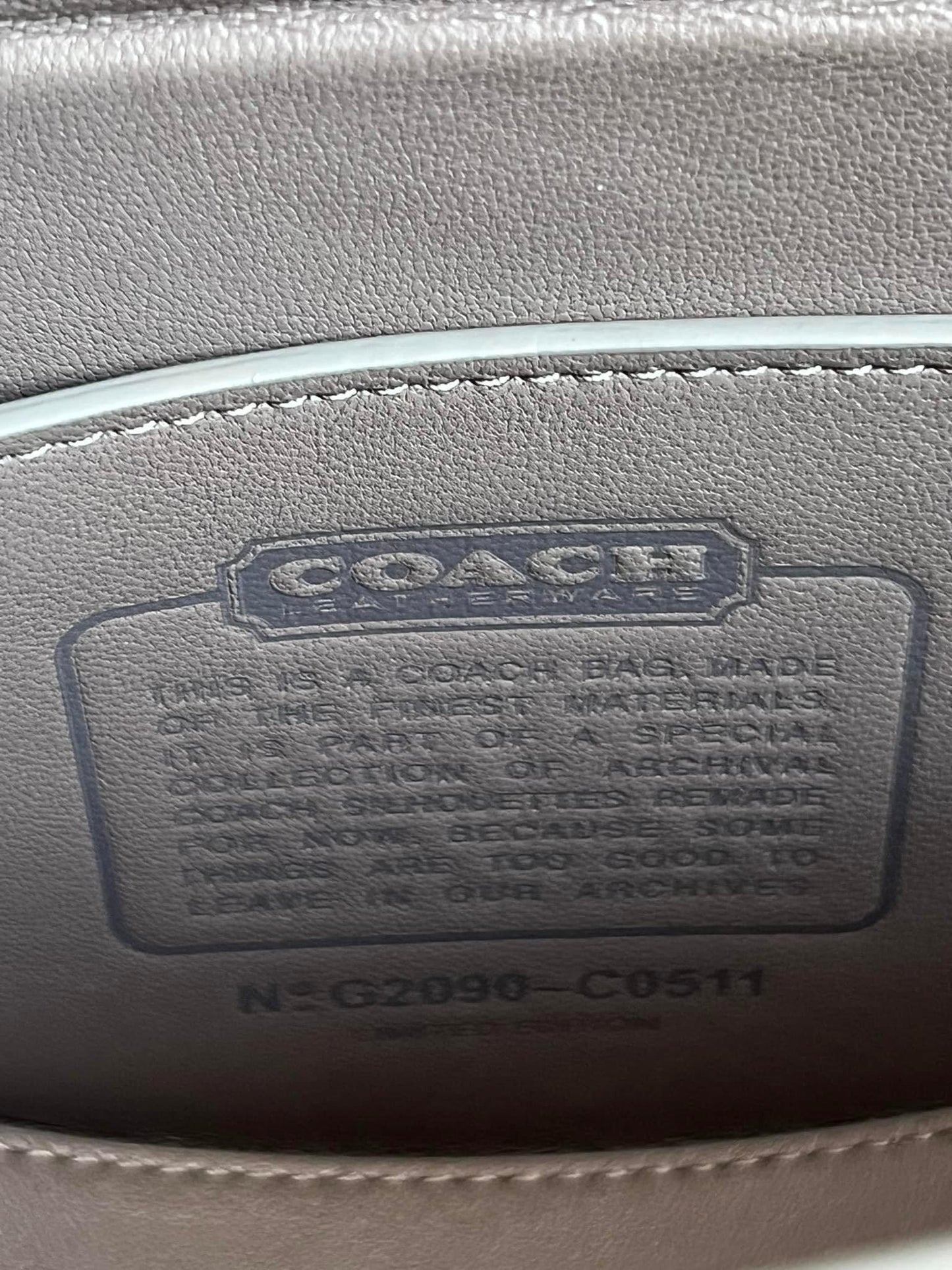 Coach City Blocks Semi Circle Bag