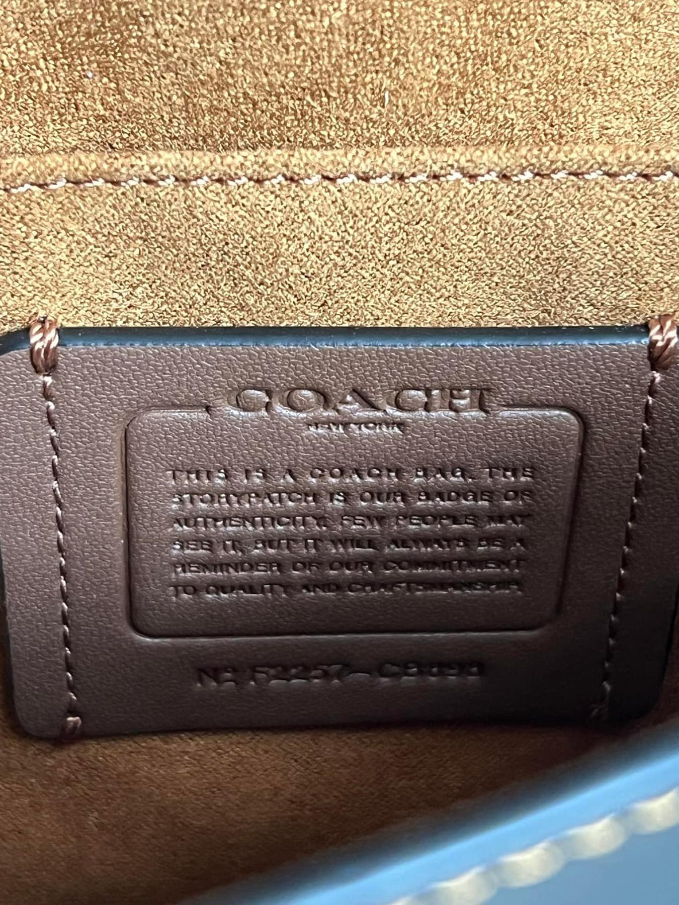 Coach Macie Saddle Bag in Blocked Signature Canvas