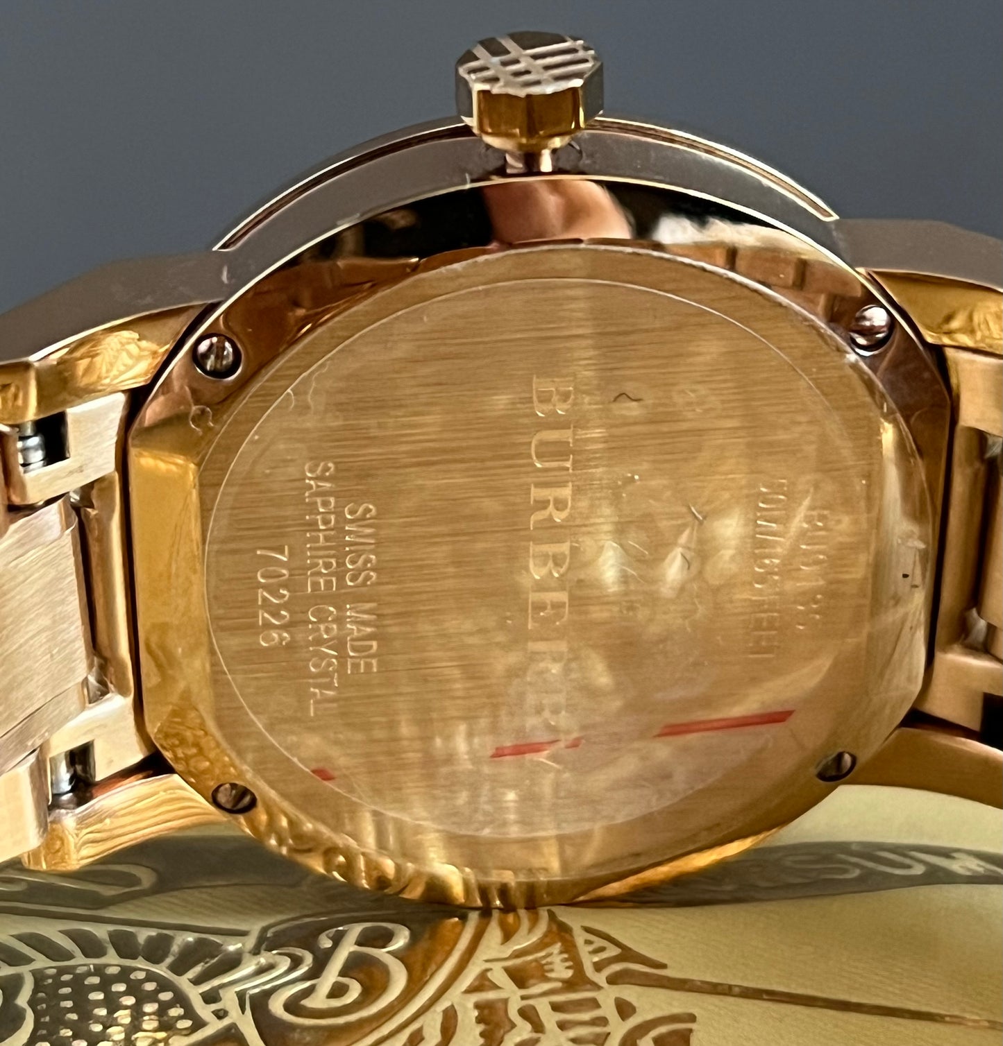 Burberry Women’s The City Rose Dial Rose Gold-Tone Watch