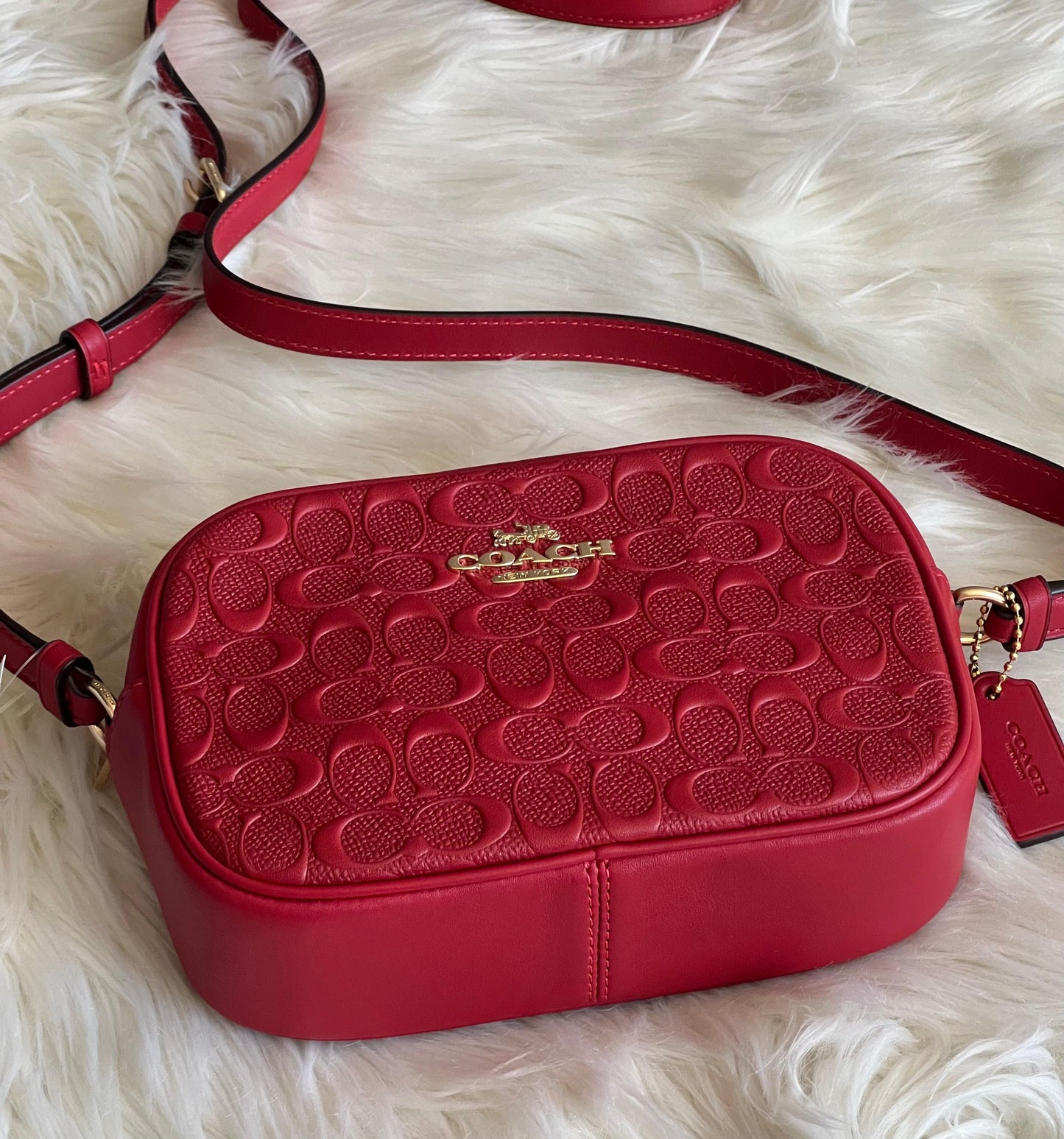 Coach Mini Jamie Camera Bag in Signature Leather