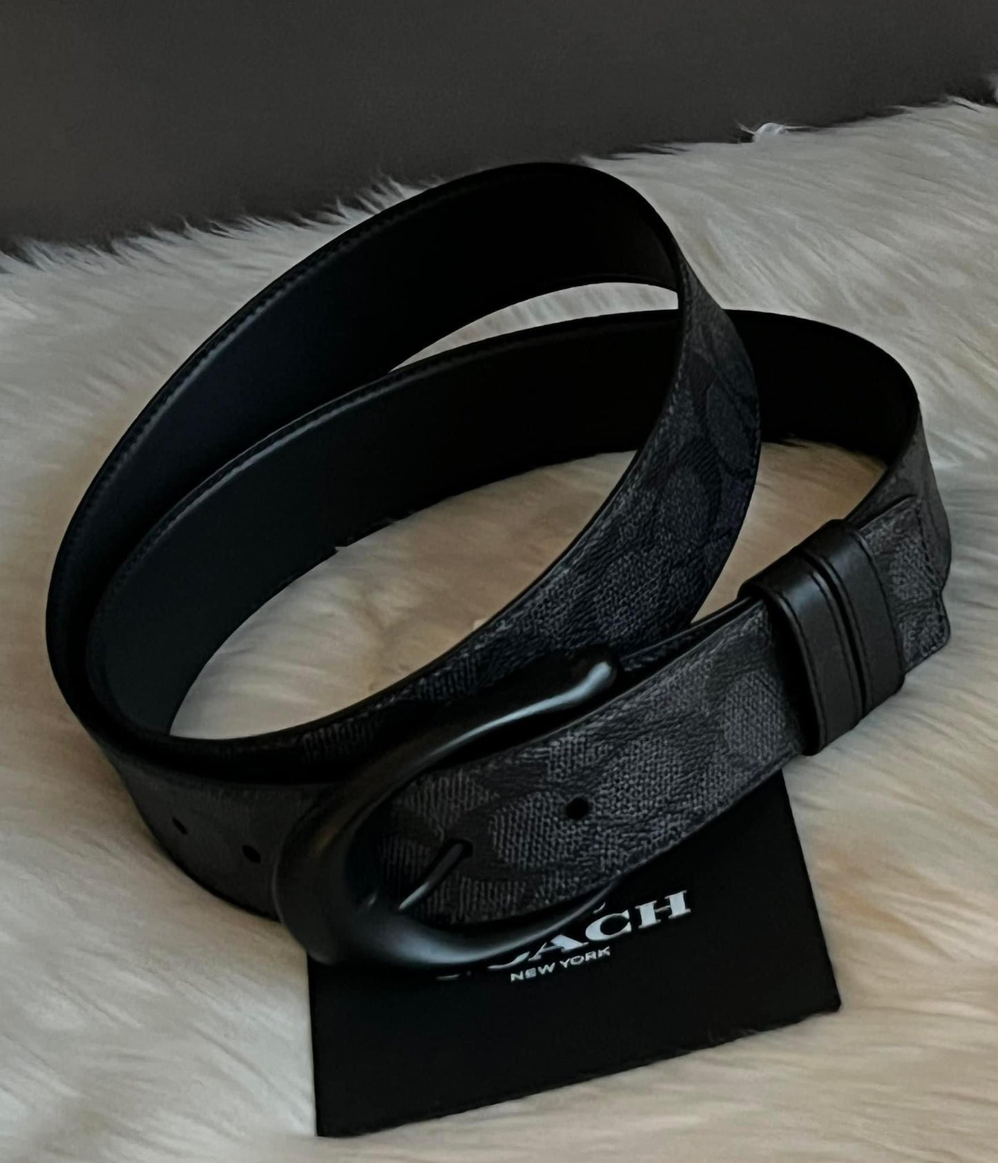 Coach Men’s Sculpted C Buckle Cut To Size