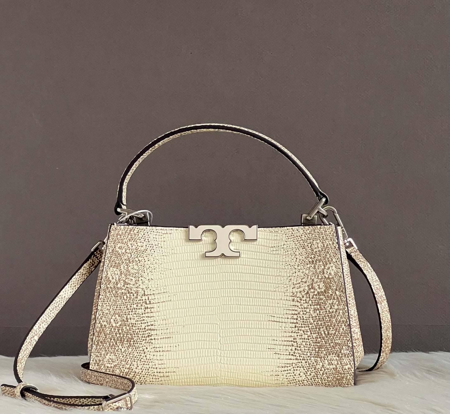 Tory Burch Eleanor Lizard Mini Satchel
