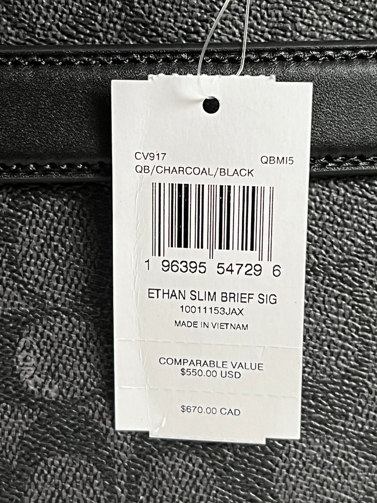 Coach Ethan Slim Brief In Signature Canvas