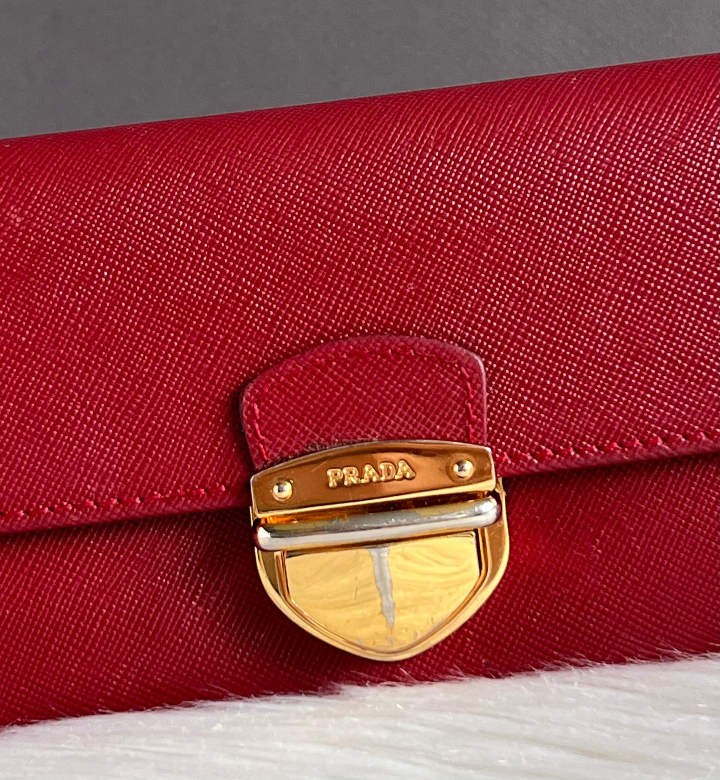 Prada Saffiano Long Wallet