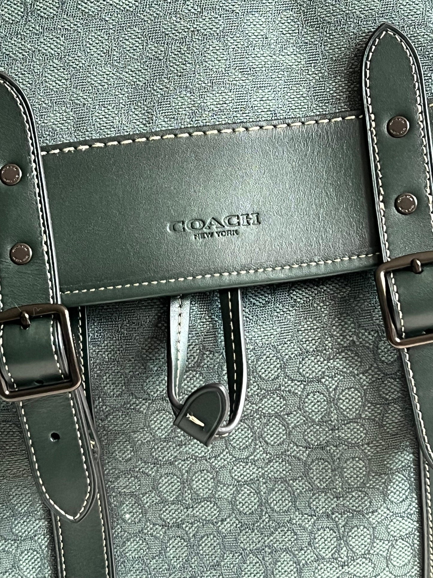 Coach Hitch Backpack in Micro Signature Jacquard