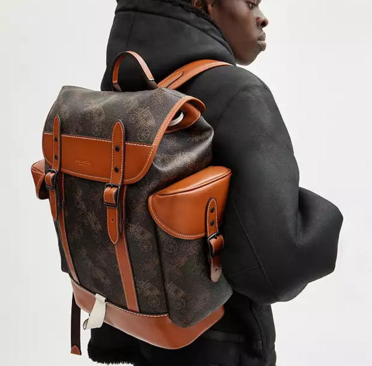 Coach Hitch Backpack with Horse and Carriage Print