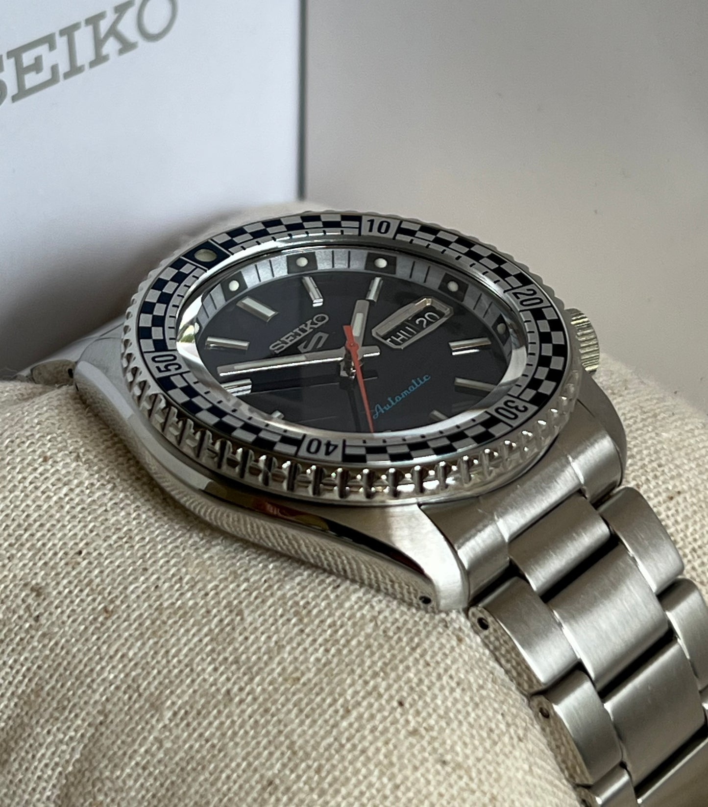 Seiko Unisex 5 Sports Checker Flag Automatic Watch