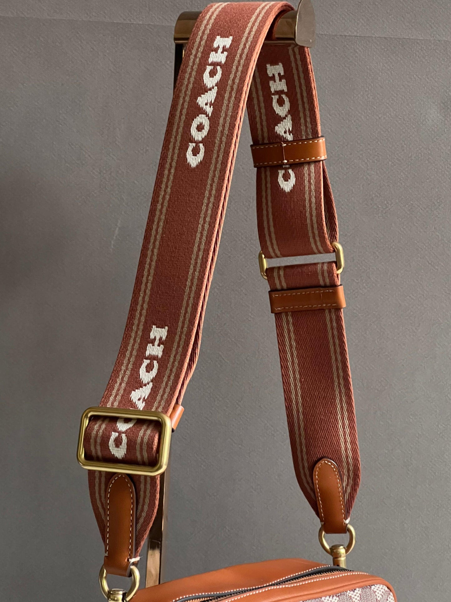 Coach Colorblock Webbing Strap