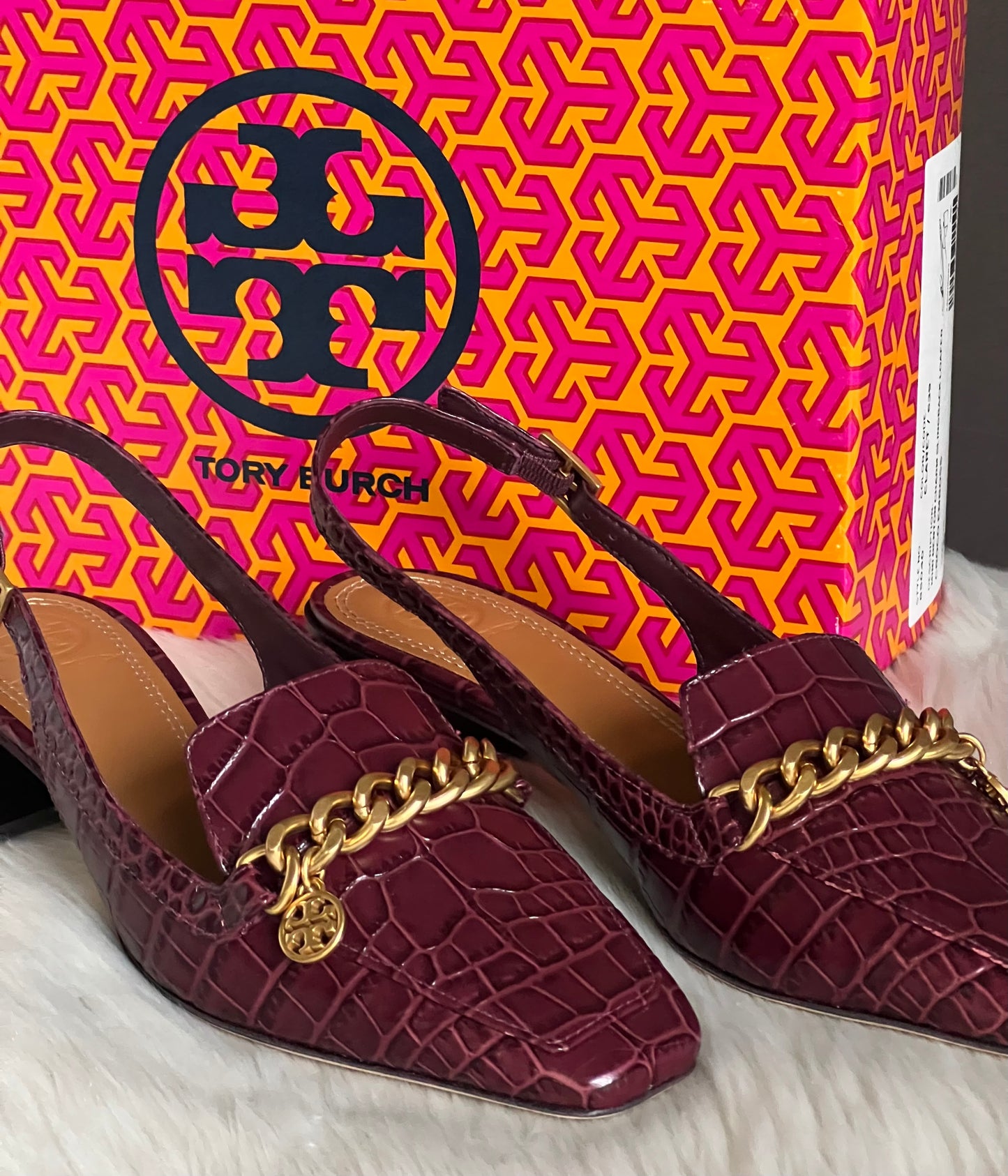 Tory Burch Mini Benton Charm Slingback Loafer