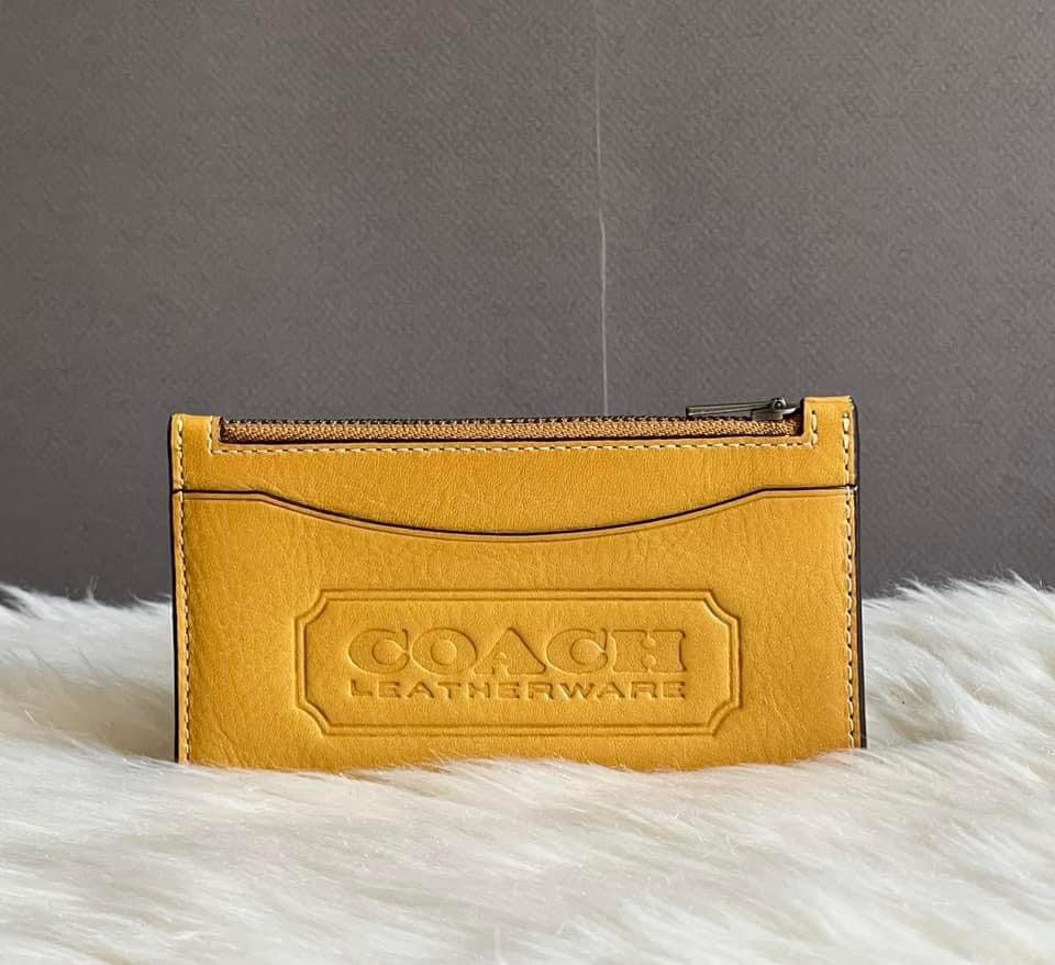 Coach Men’s Zip Card Case with Coach Badge
