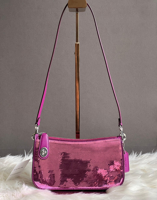 Coach Penn Shoulder Bag with Sequins