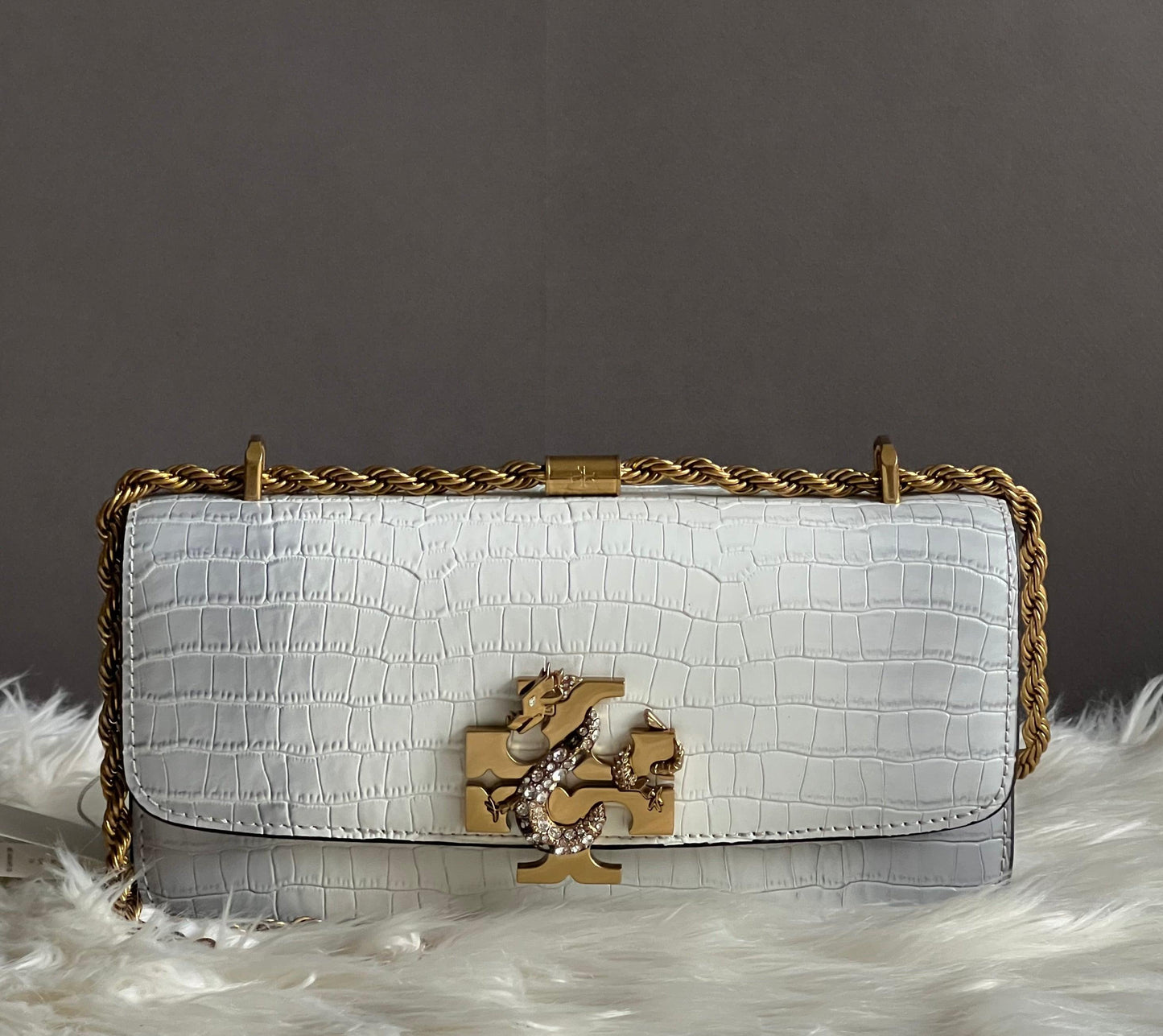 Tory Burch Eleanor Embossed Rectangular Bag