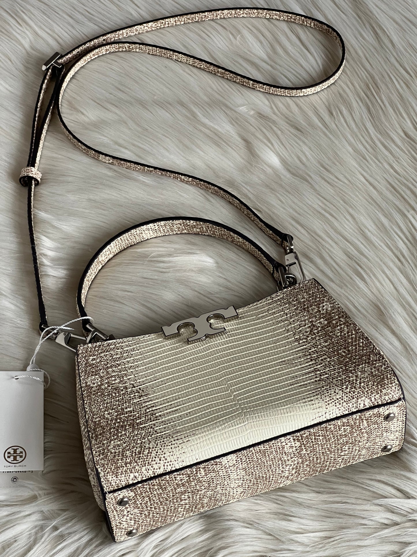 Tory Burch Eleanor Lizard Mini Satchel