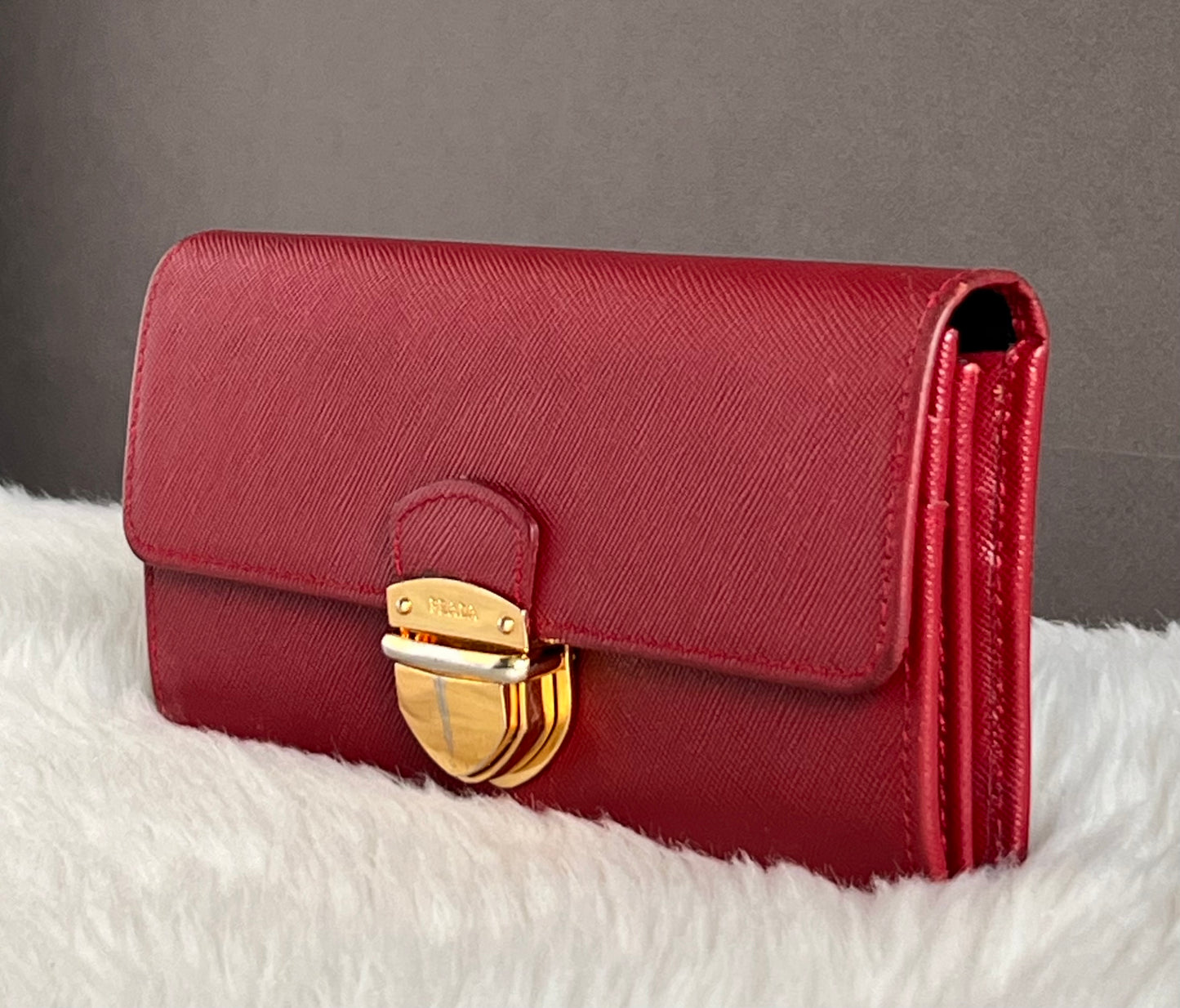Prada Saffiano Long Wallet