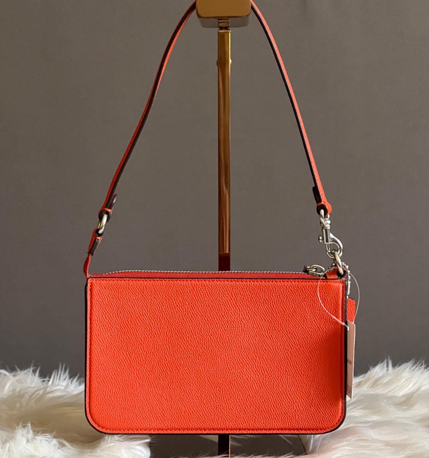 Coach Pouch Bag with Signature Canvas Detail