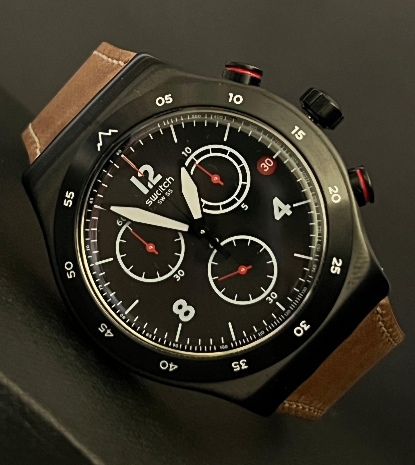 Swatch The Journey is the Reward Irony Chrono Watch