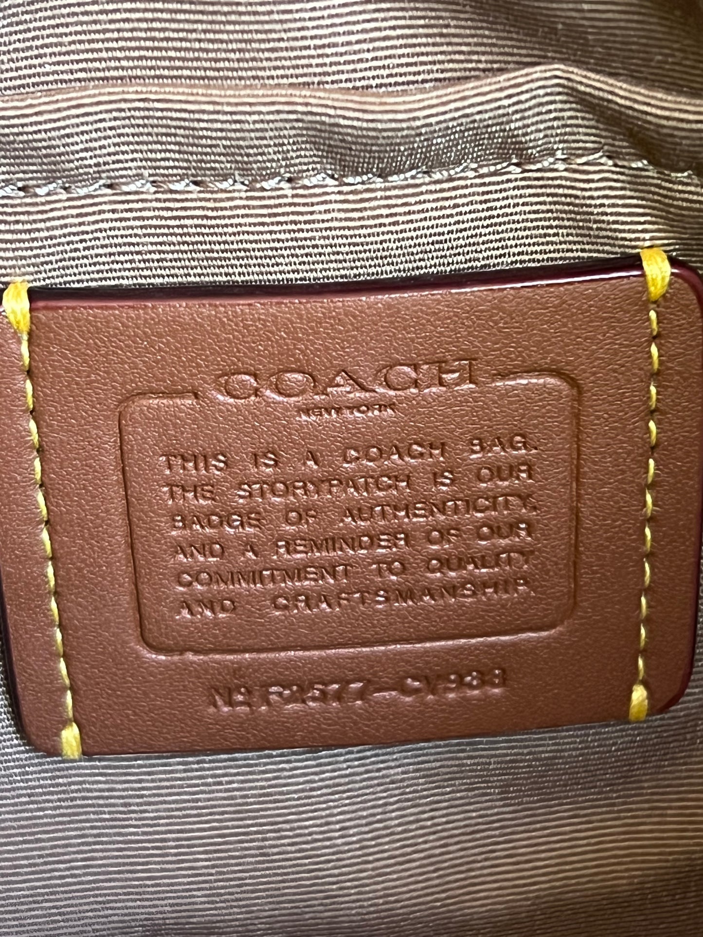 CV938 - Coach Teri Shoulder Bag in Spazzolato Leather