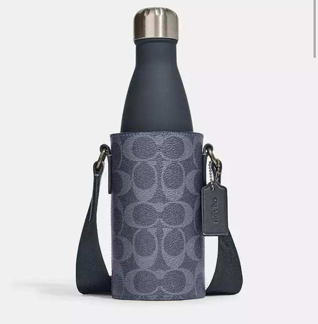 Coach Water Bottle Crossbody in Signature Canvas
