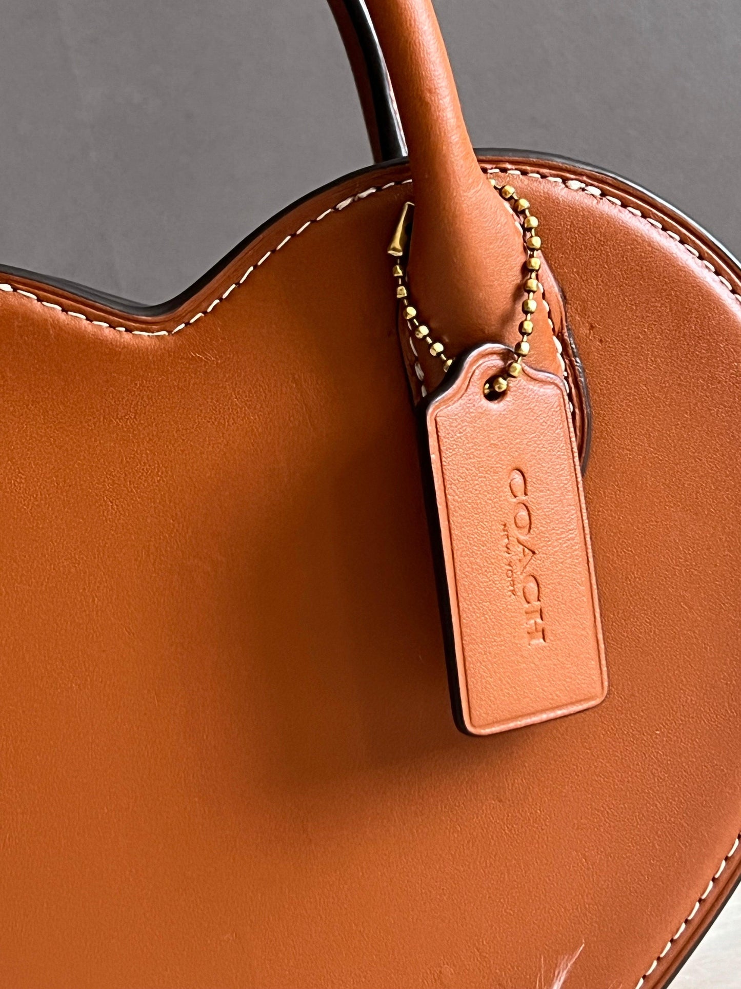 Coach Heart Bag in Regenerative Leather