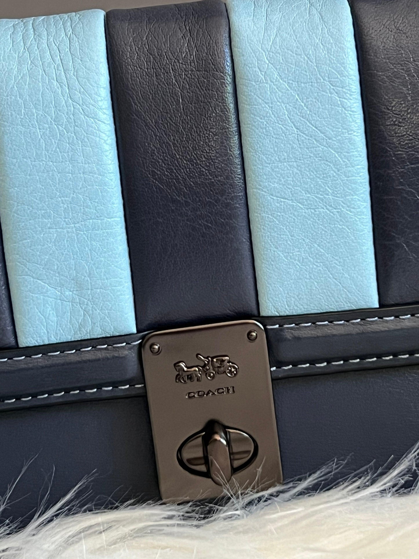 Coach Hutton Clutch with Colorblock Quilting