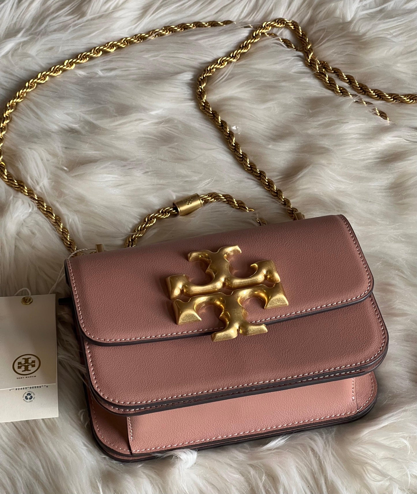 Tory Burch Eleanor Textured Small Convertible Shoulder Bag