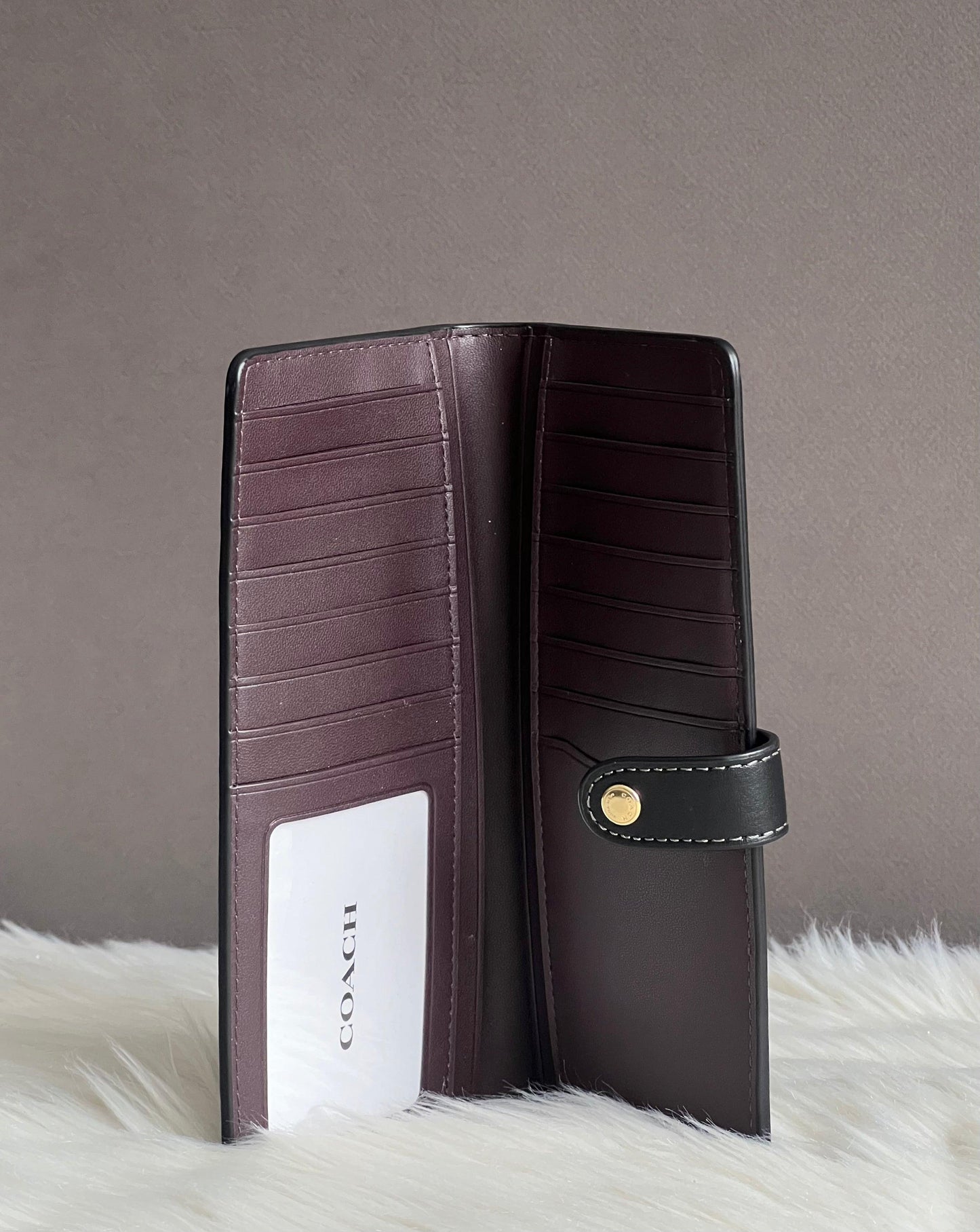Coach Slim Wallet in Signature Canvas