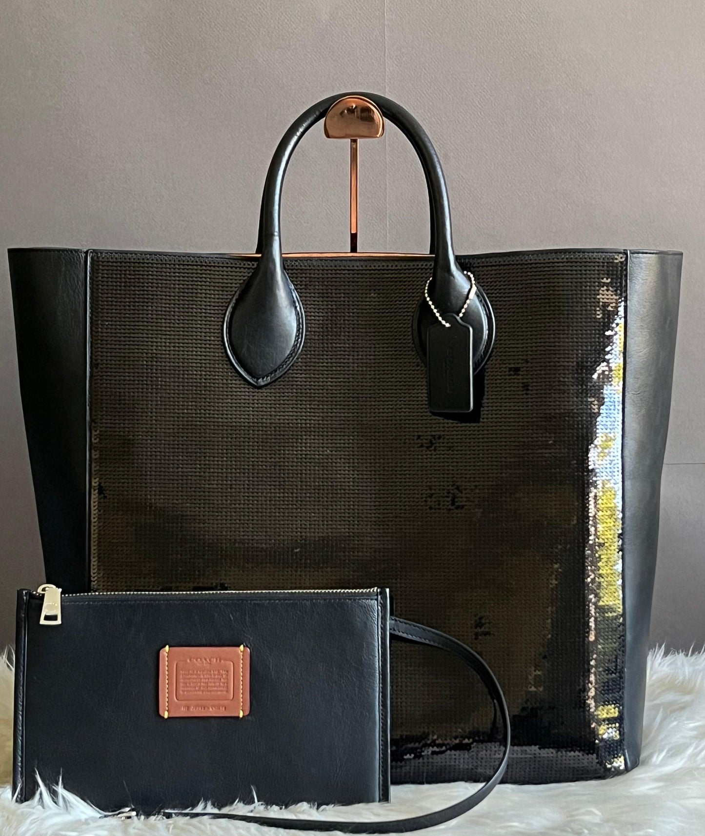 Coach Leo Tote 37 with Sequins