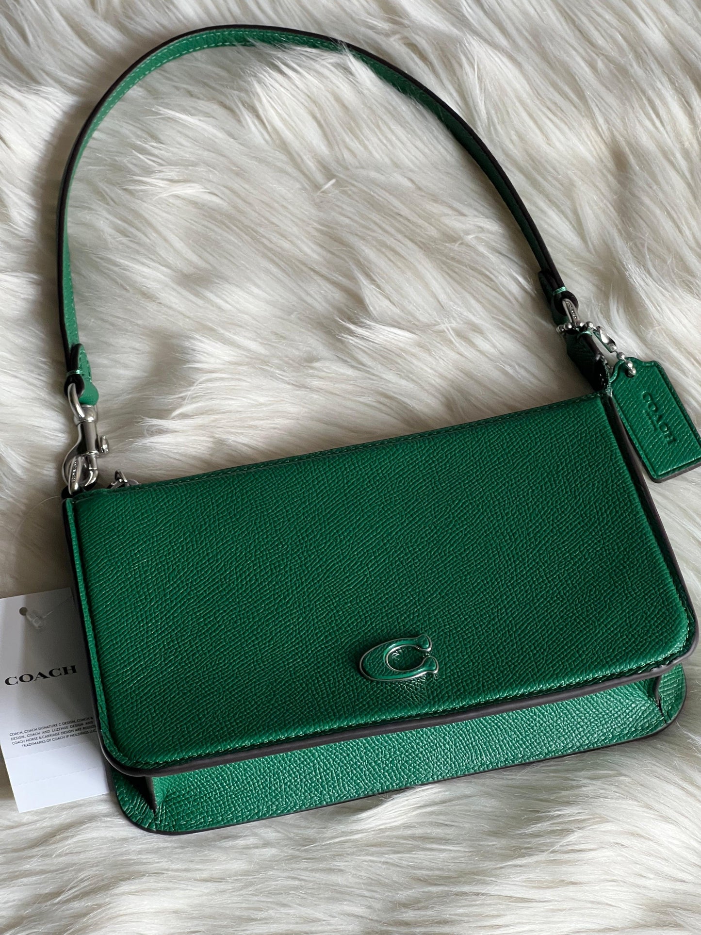 Coach Pouch Bag with Signature Canvas Detail
