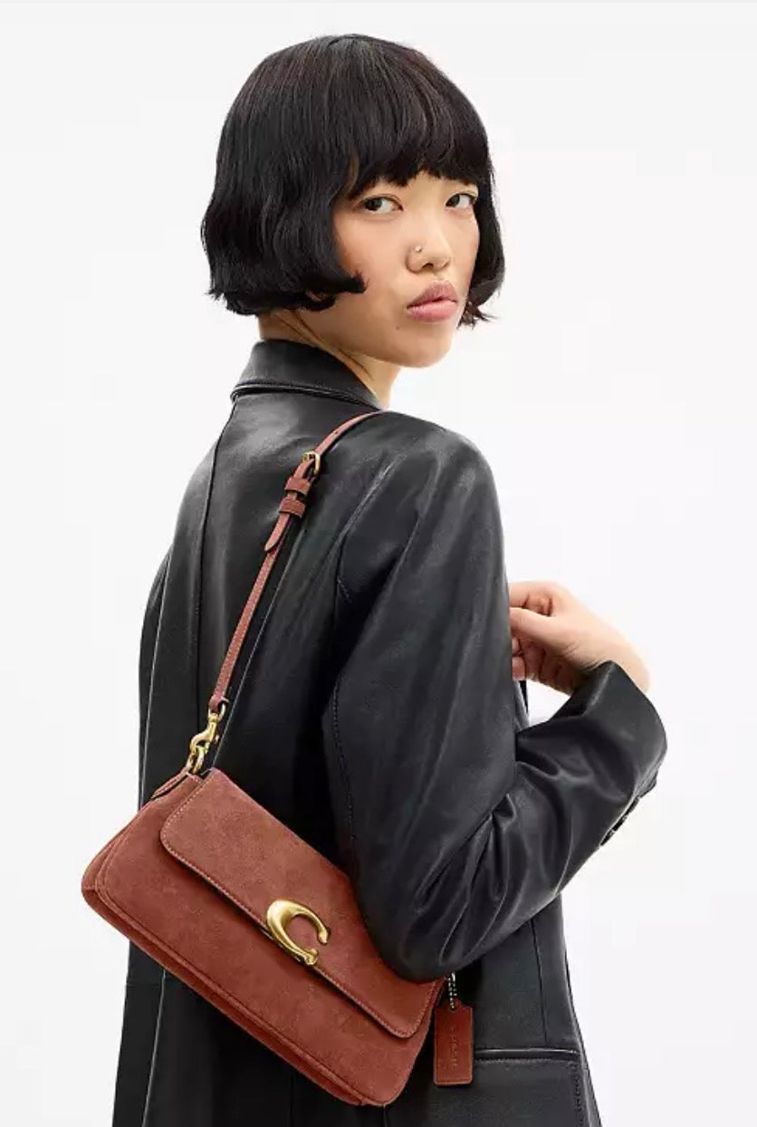 Coach Suede Jet Shoulder Bag