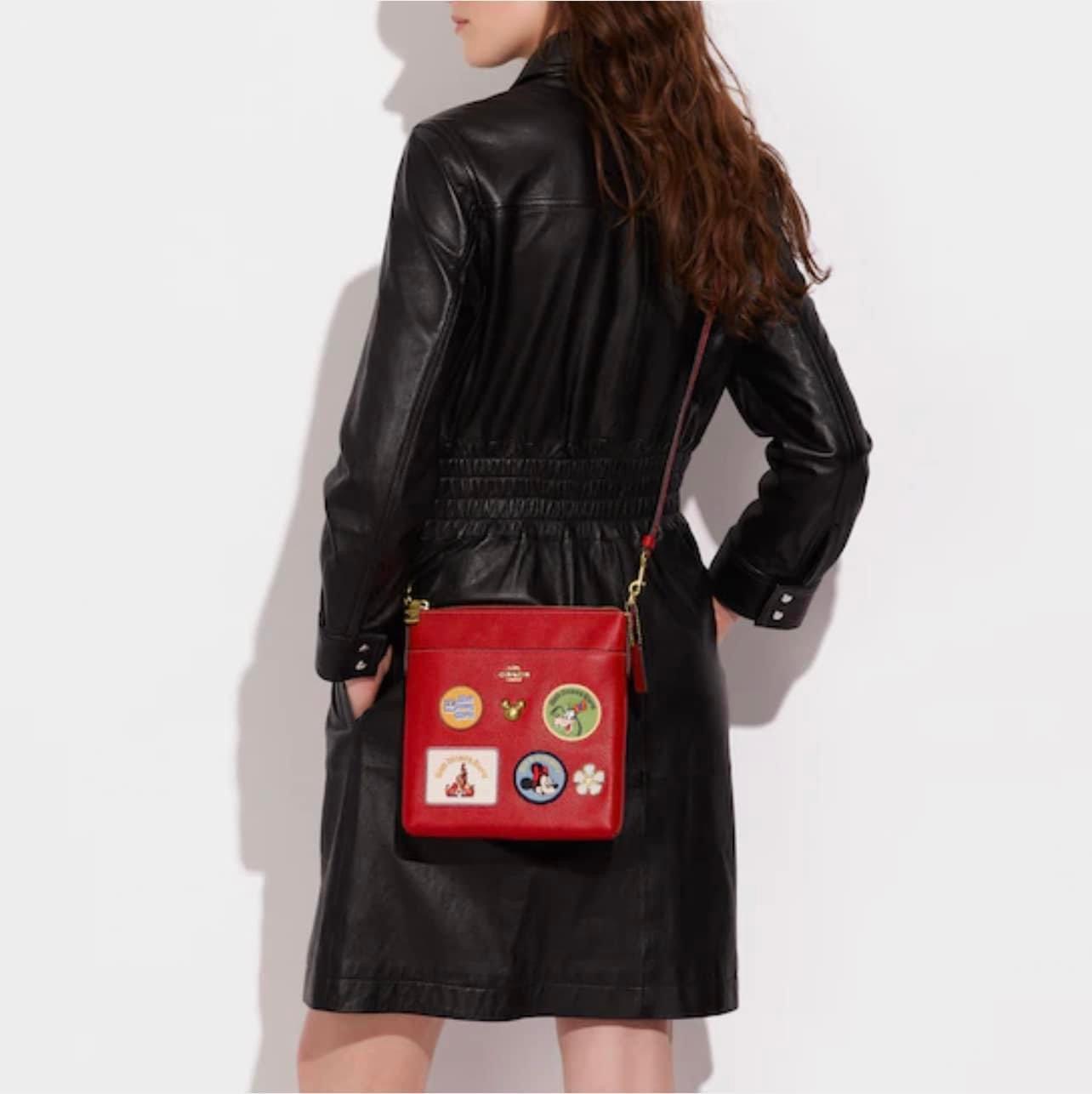 Disney X Coach Kitt Messenger Crossbody With Patches