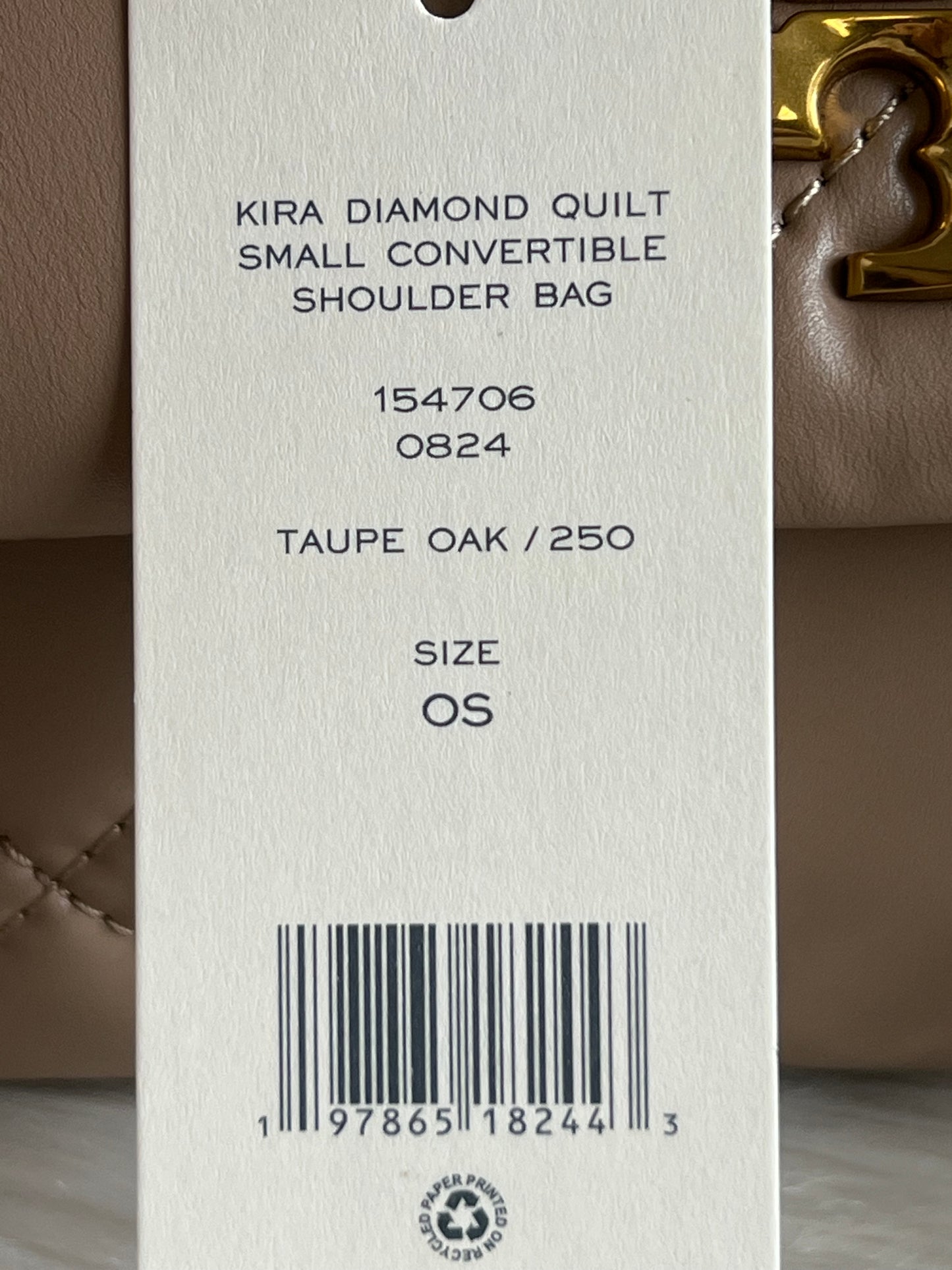Tory Burch Small Kira Diamond Quilt Convertible Shoulder Bag