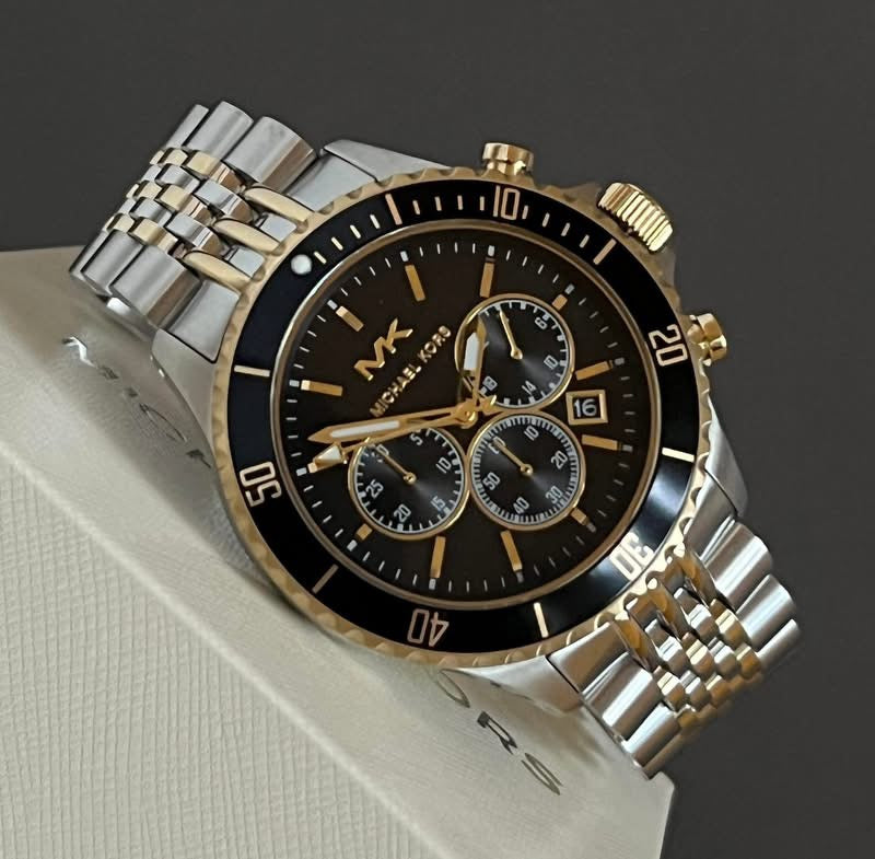 Michael Kors Men’s Bayville Chronograph Two-Tone Stainless Steel Watch