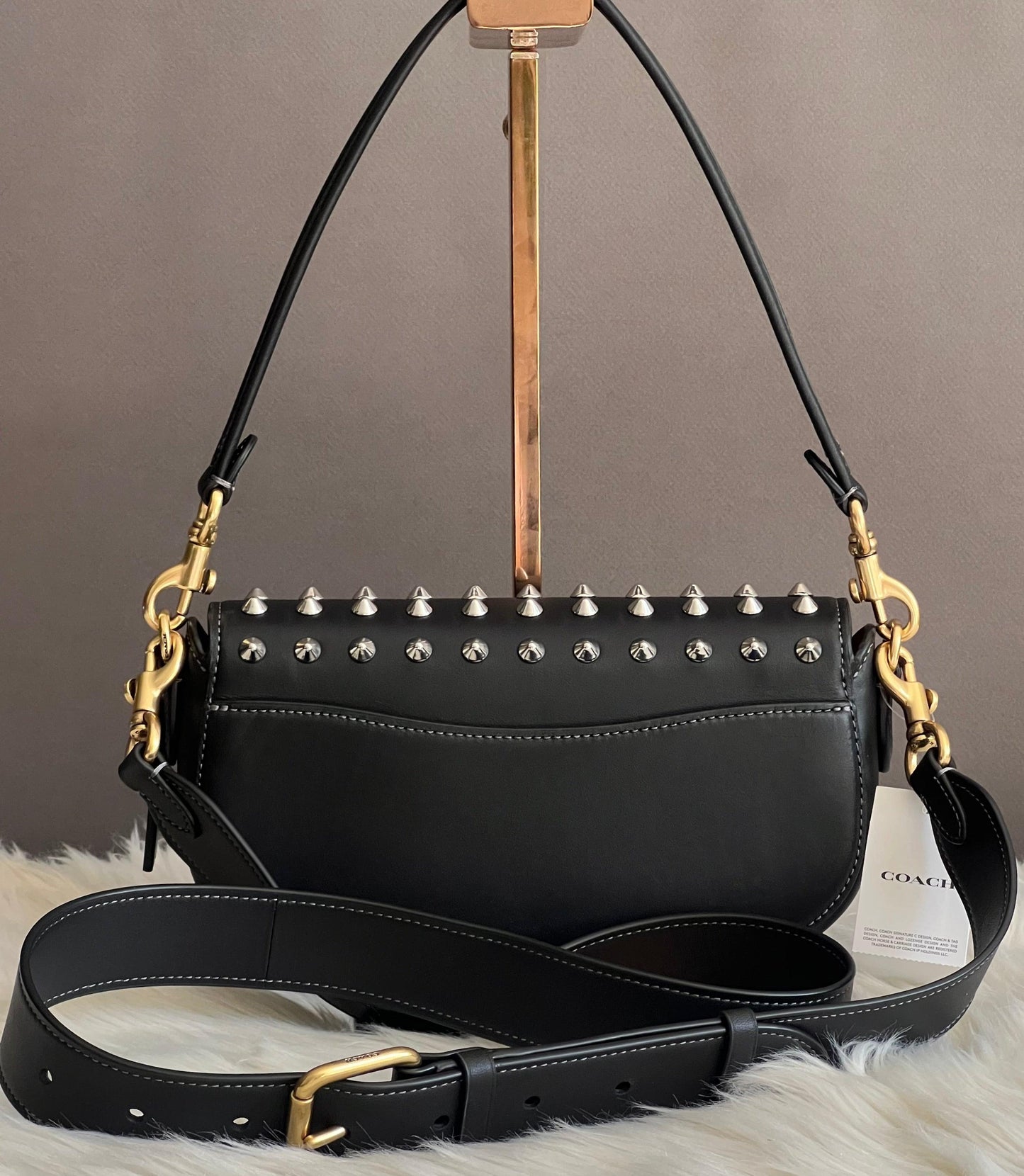 Coach Harley Shoulder Bag 23 with Studs