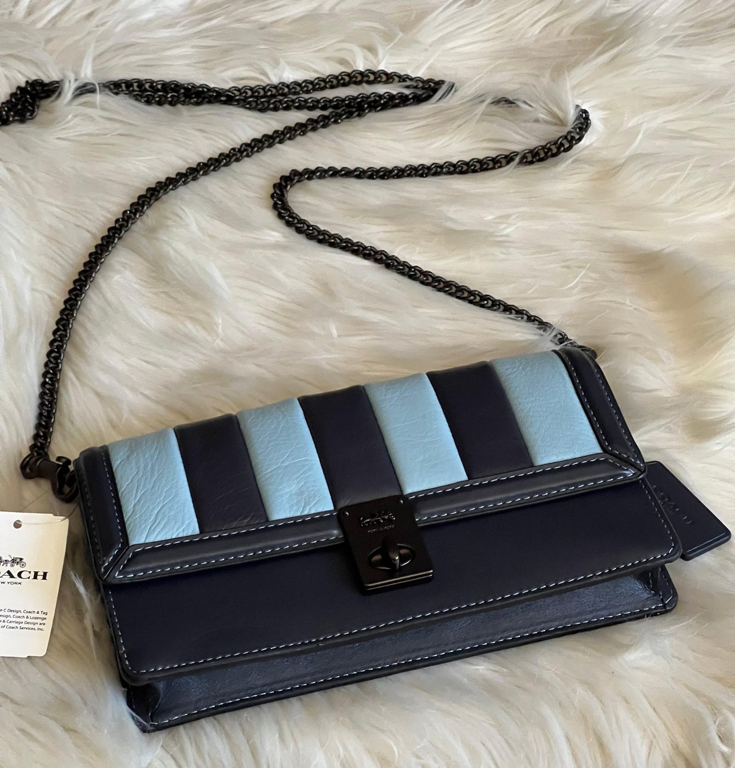 Coach Hutton Clutch with Colorblock Quilting