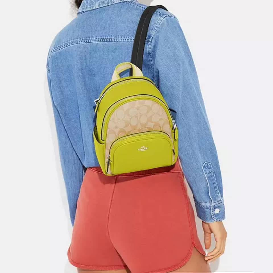 Coach Mini Court Backpack in Signature Canvas